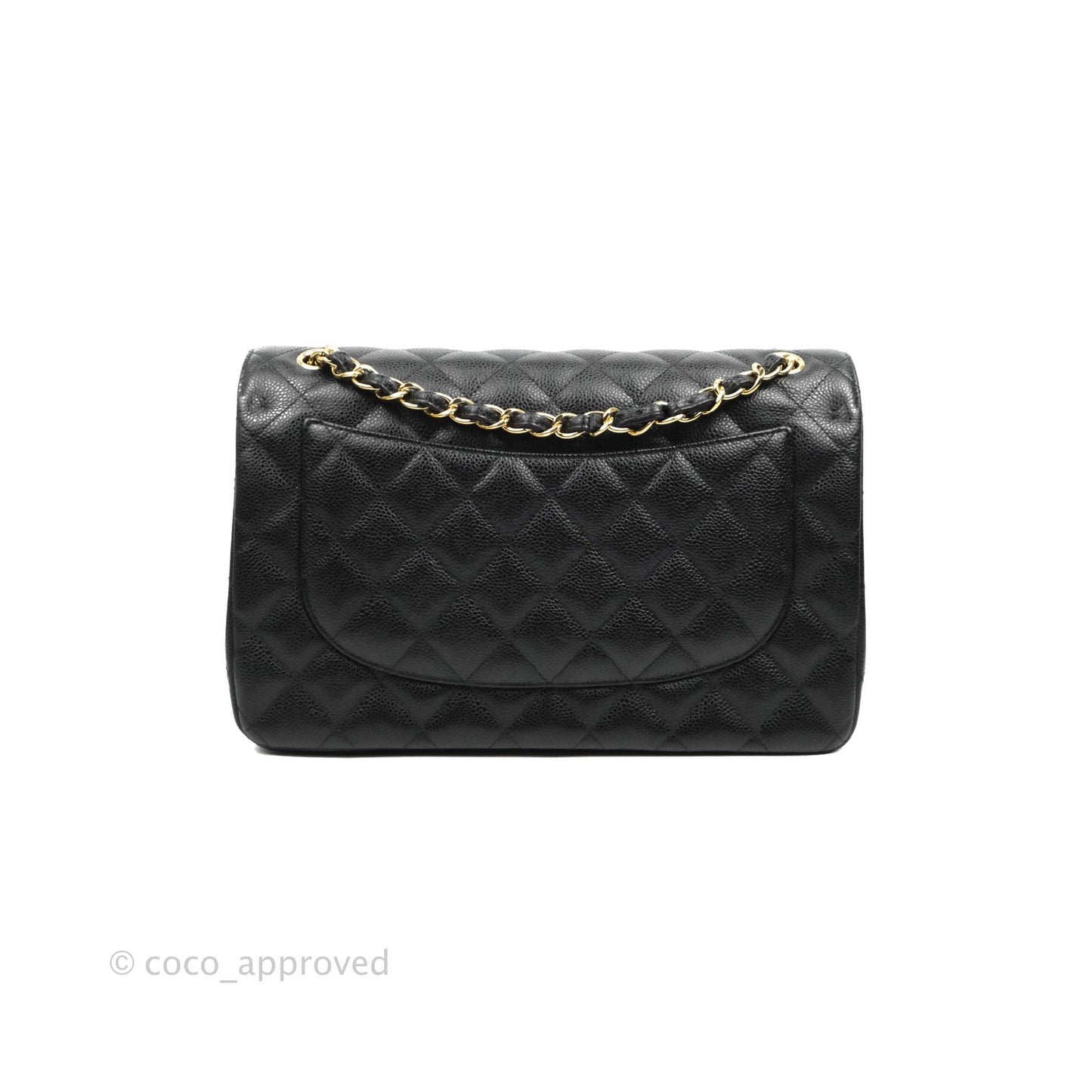 Chanel Jumbo Double Flap Black Caviar Gold Hardware⁣⁣