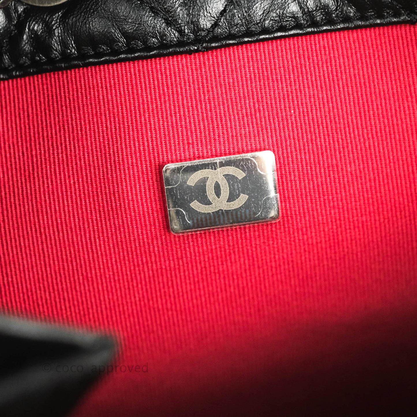 Chanel Small Gabrielle Backpack Black Aged Calfskin