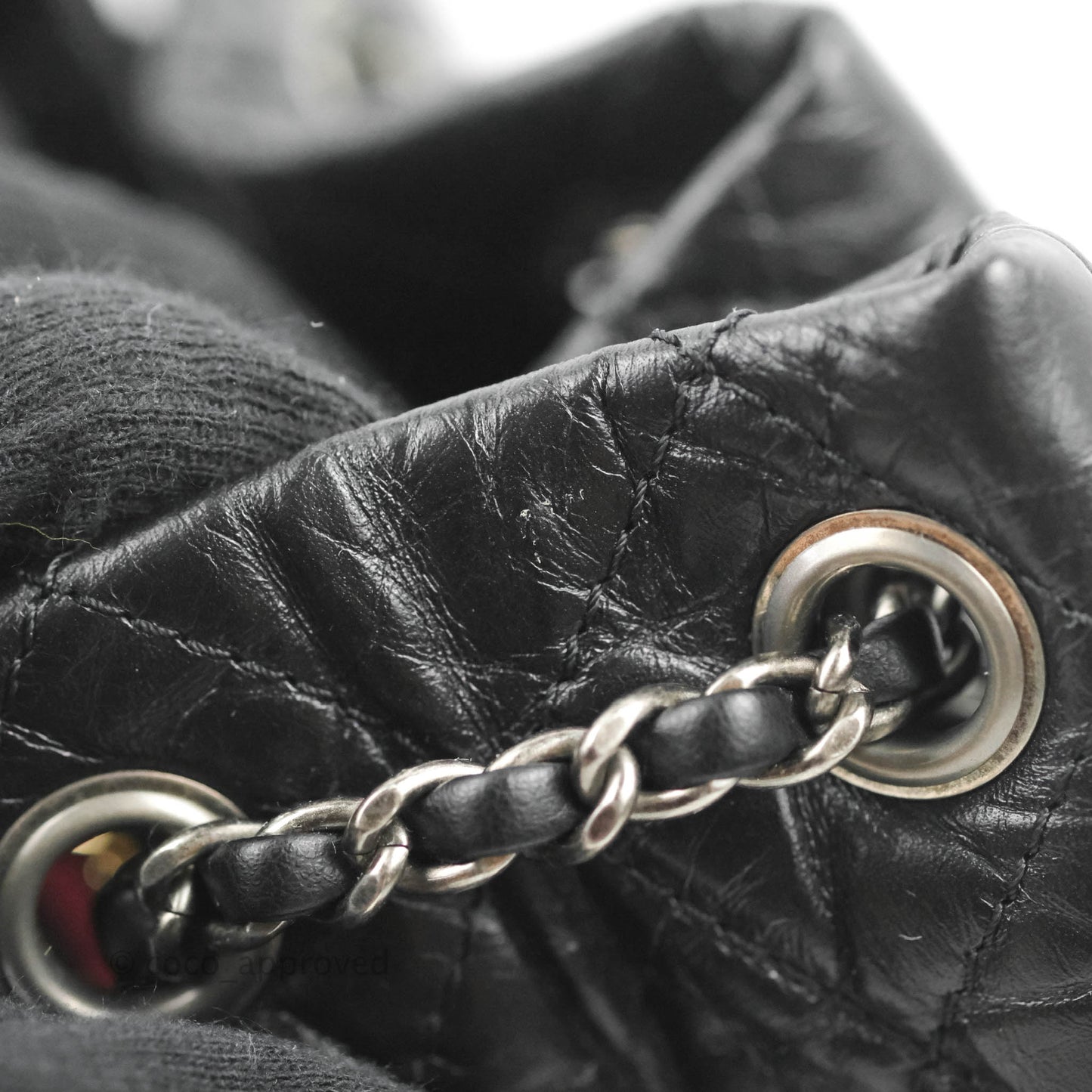 Chanel Small Gabrielle Backpack Black Aged Calfskin