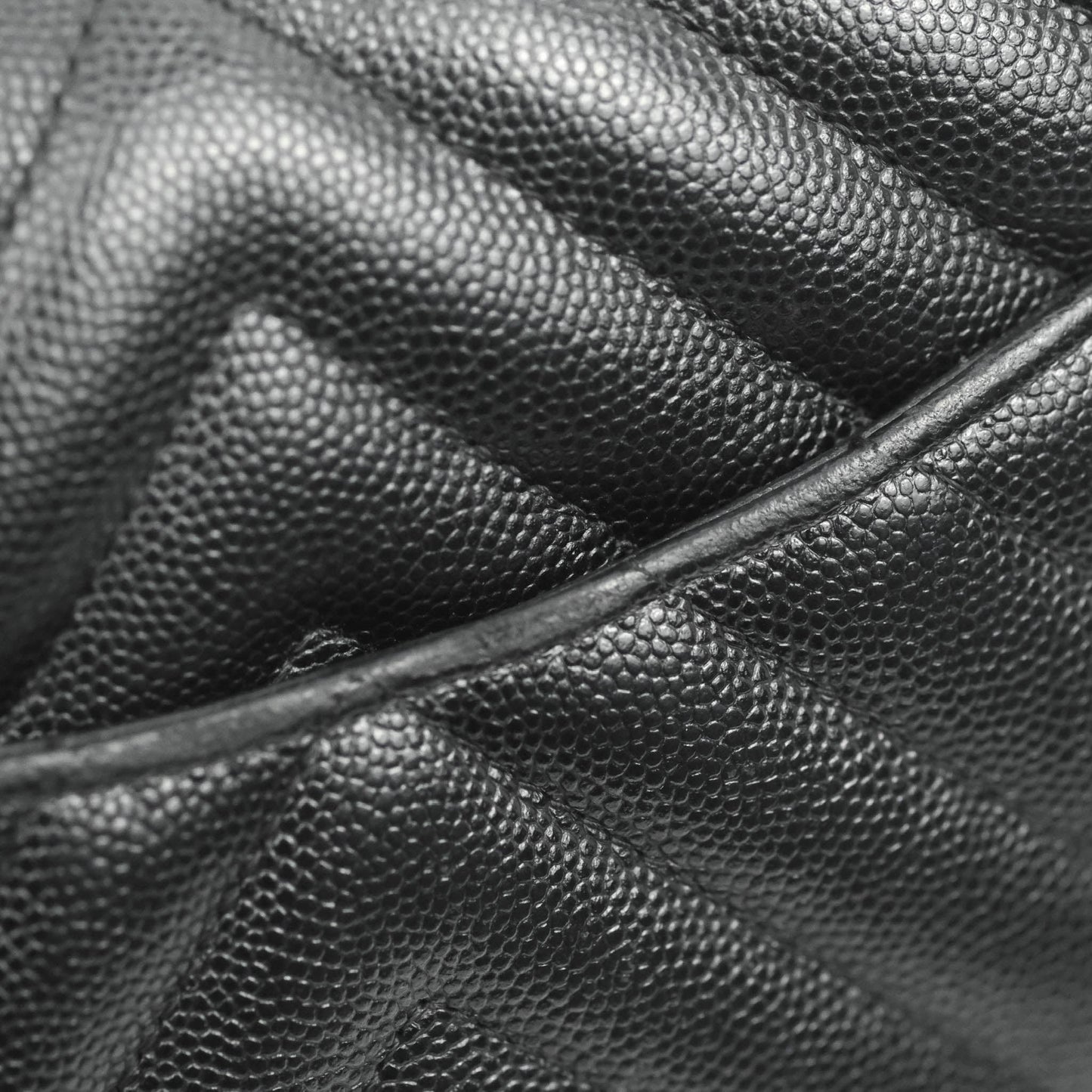 Chanel Chevron Mini Rectangular Flap Black Caviar Gold Hardware
