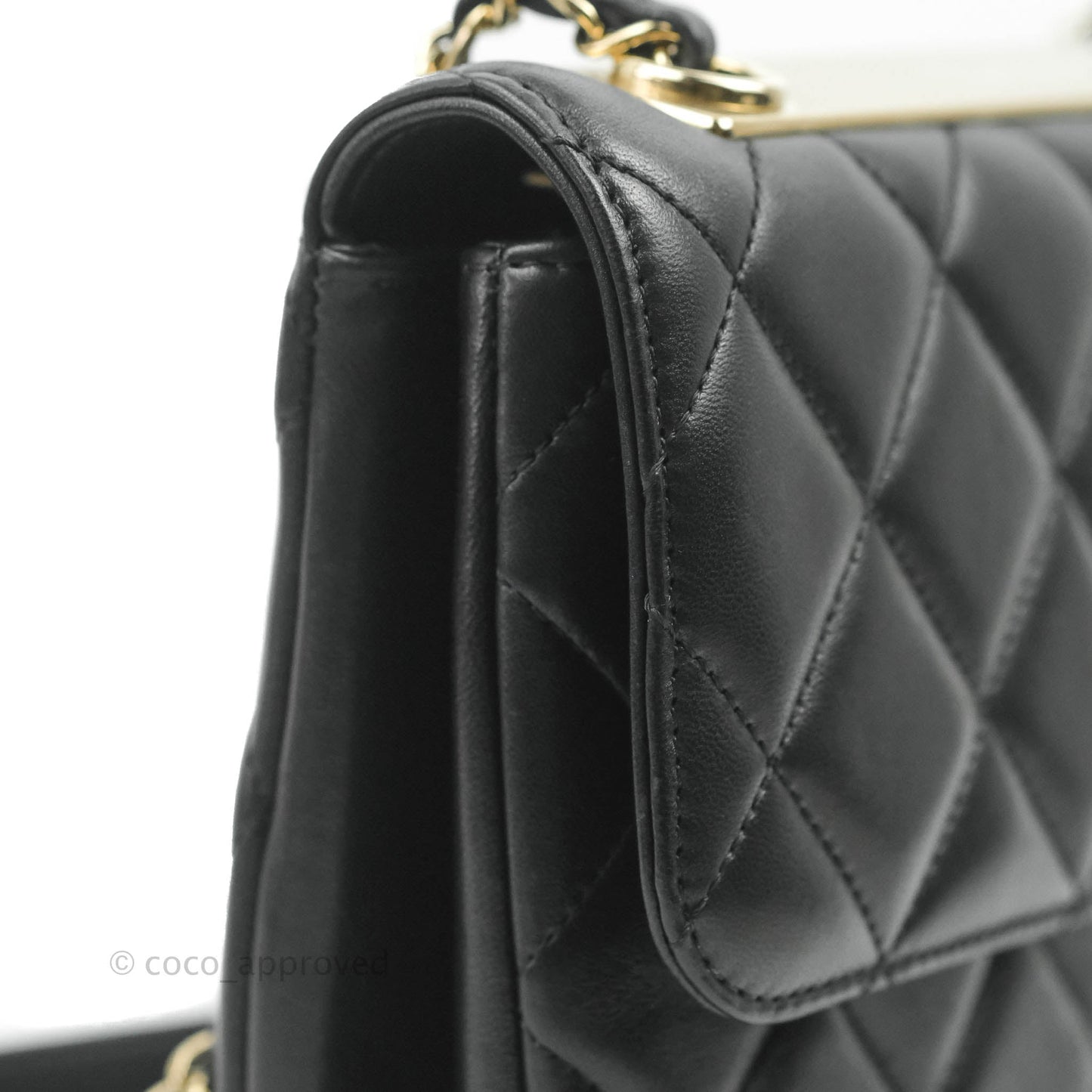 Chanel Trendy CC Flap Bag Black Lambskin Gold Hardware