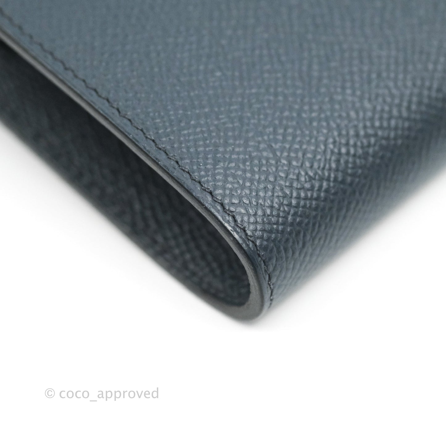 Hermès Epsom Kelly To Go Wallet Midnight Blue Palladium Hardware