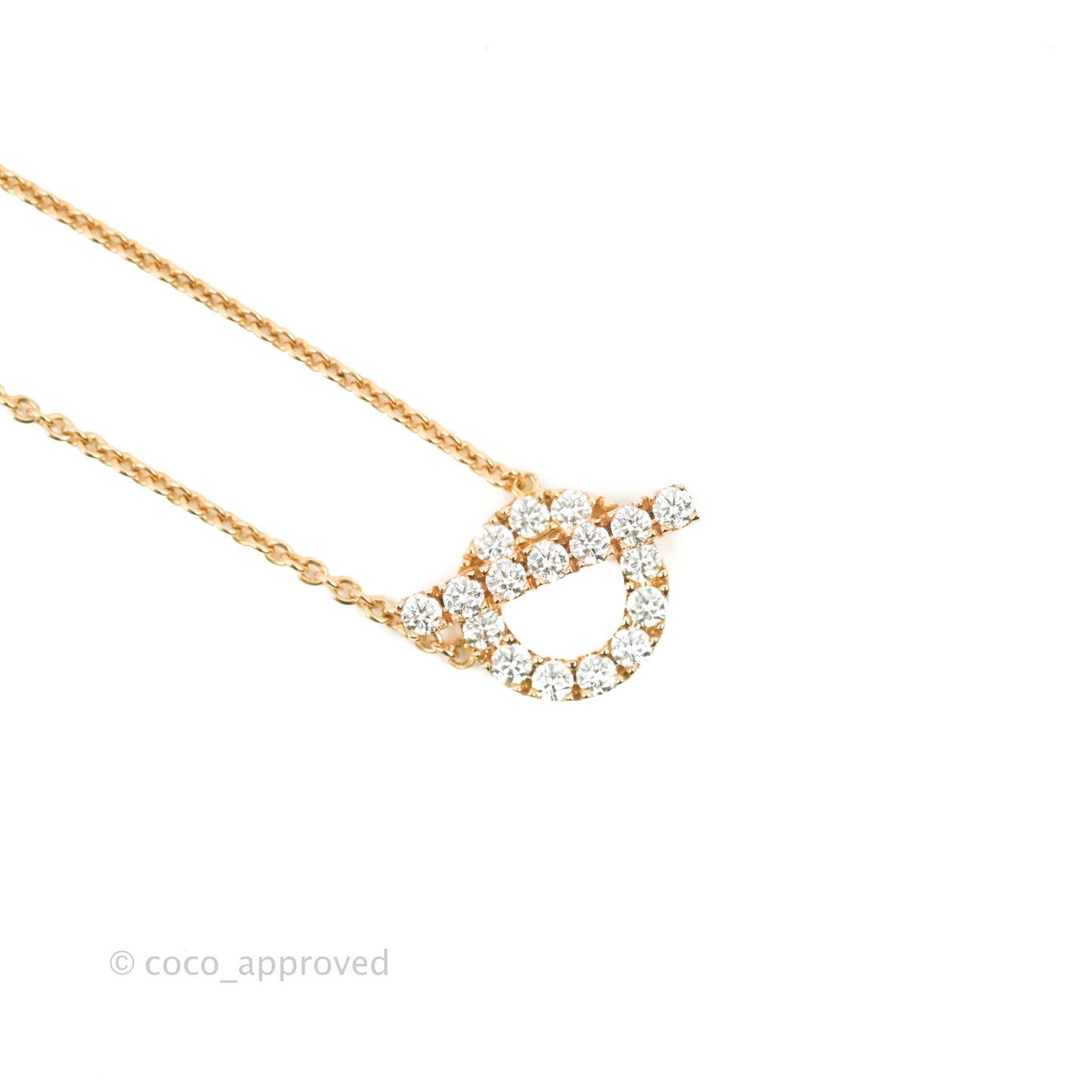 Hermès Finesse Necklace Rose Gold
