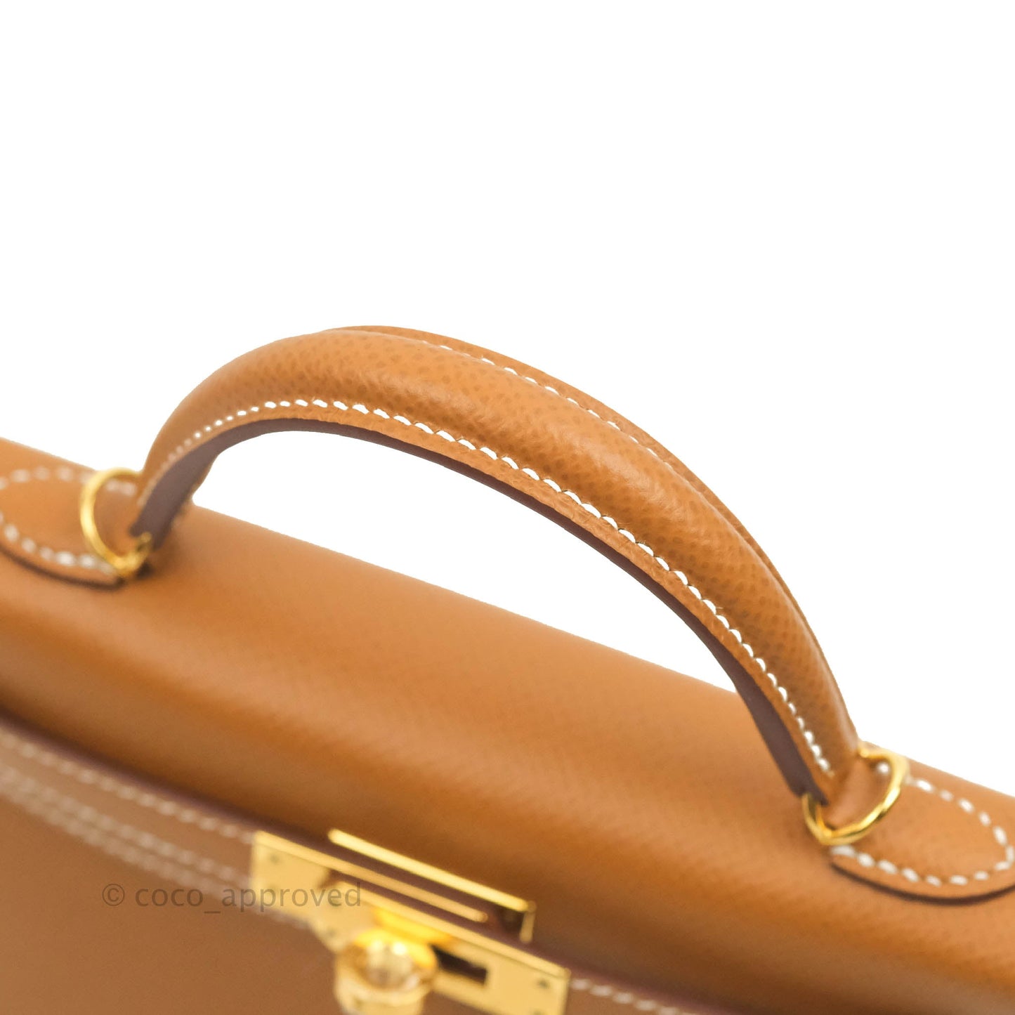 Hermès Mini Kelly II Gold Epsom Gold Hardware