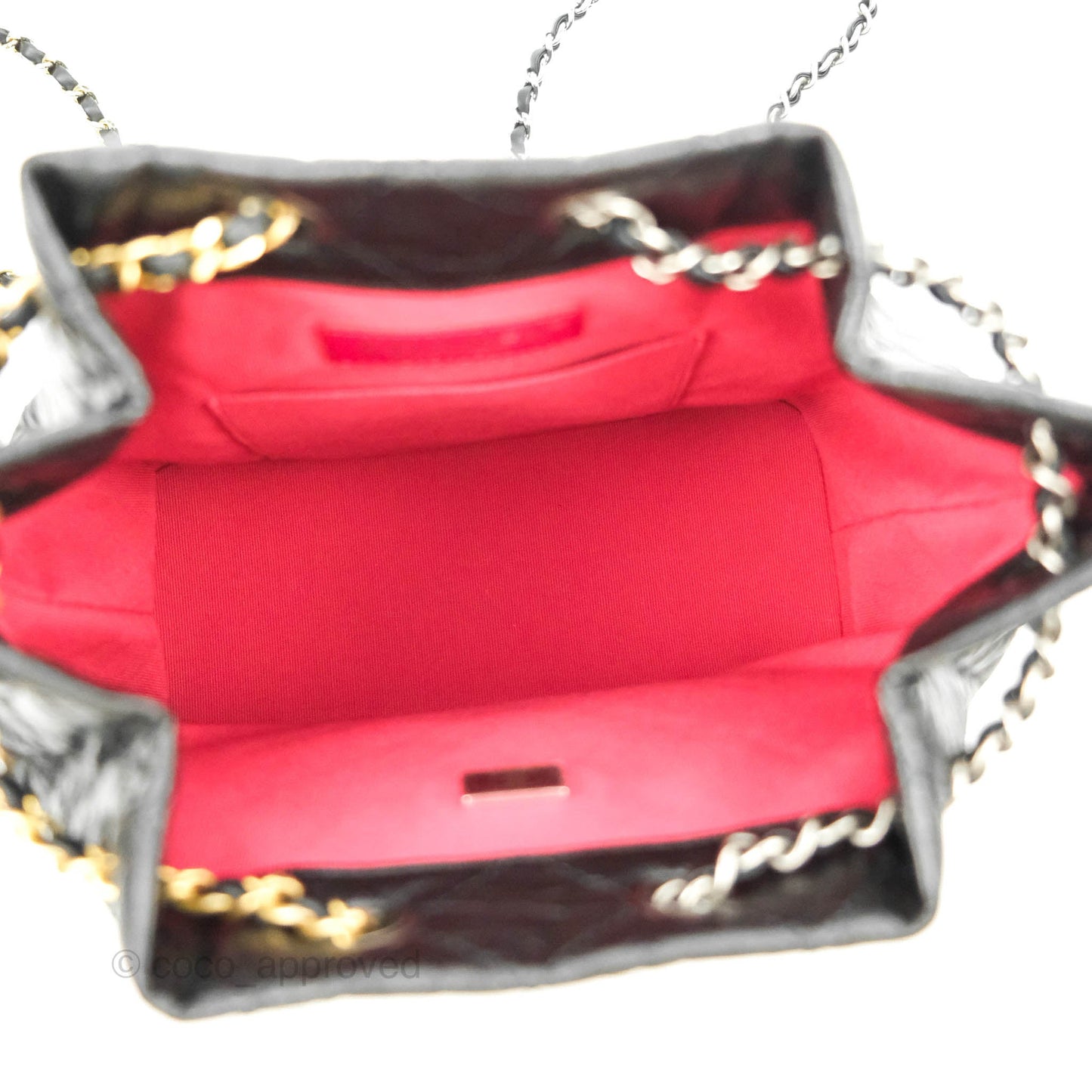 Chanel Small Gabrielle Backpack Black Aged Calfskin