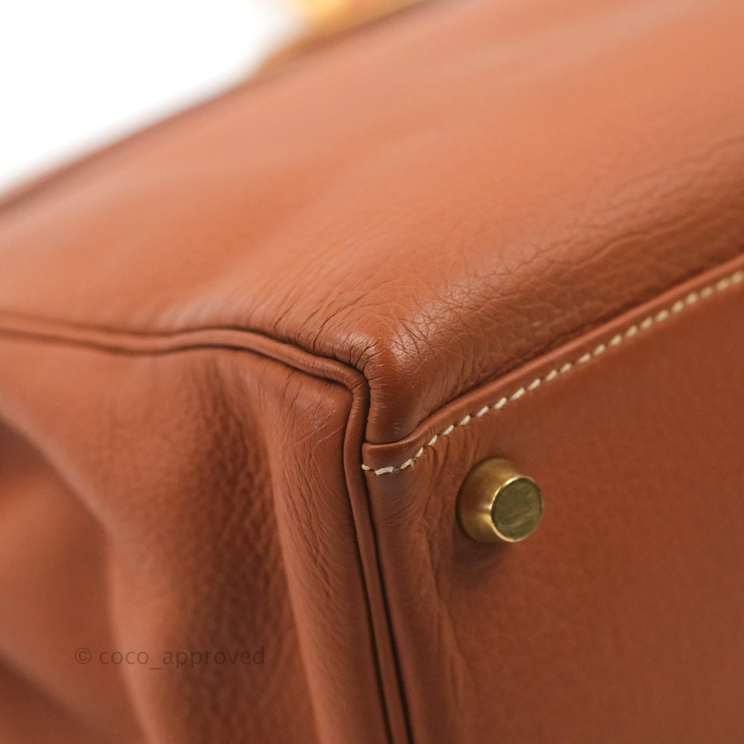 Hermès Kelly 32 Retourne Gold Clemence Gold Hardware