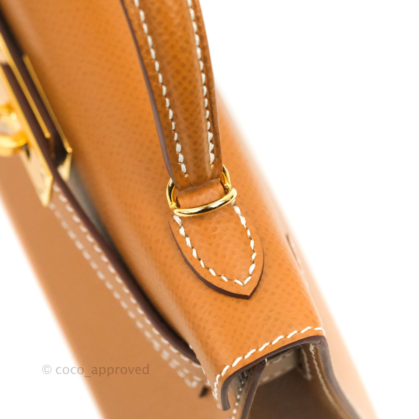Hermès Mini Kelly II Gold Epsom Gold Hardware
