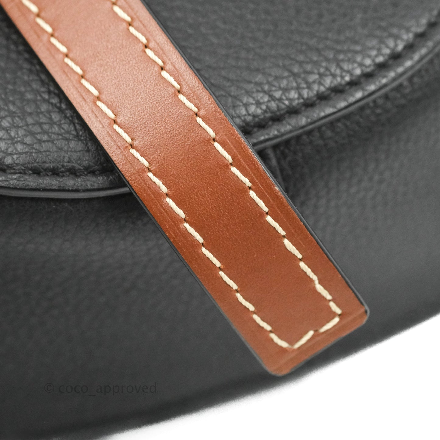 Loewe Small Gate Bag Black/Pecan Grained Calfskin