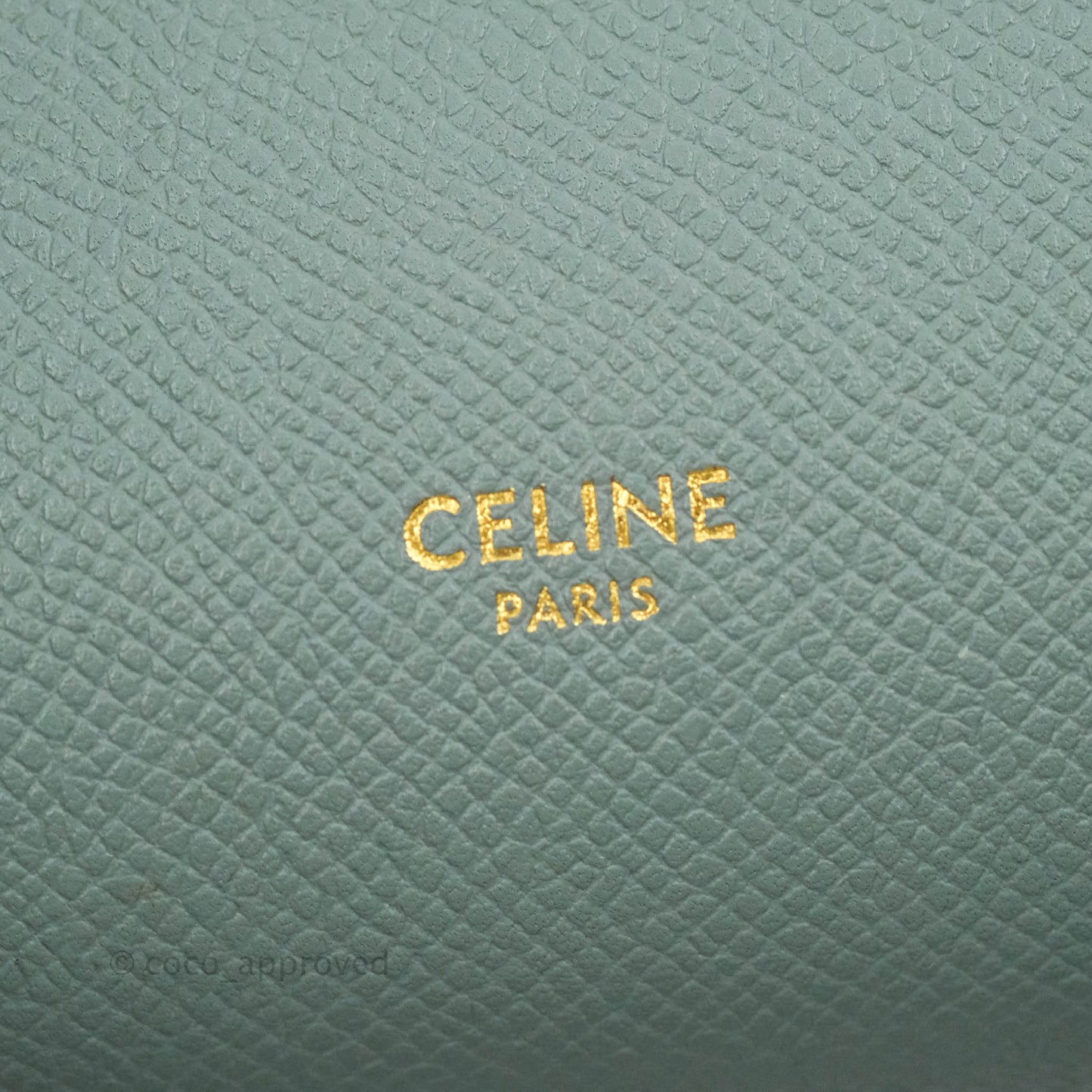 Celine Micro Belt Bag Light Blue Grained Calfskin Gold Hardware