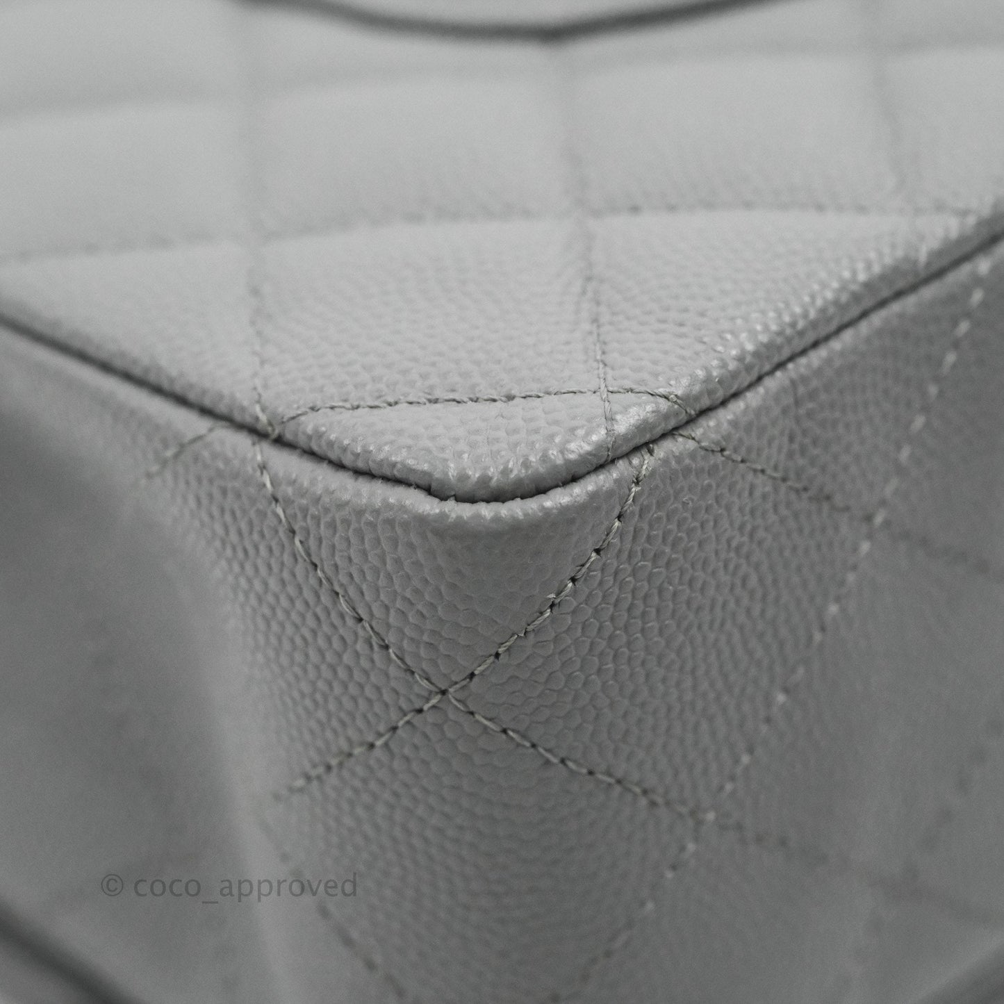 Chanel Classic Medium M/L Flap Dark Grey Caviar Gold Hardware 20C