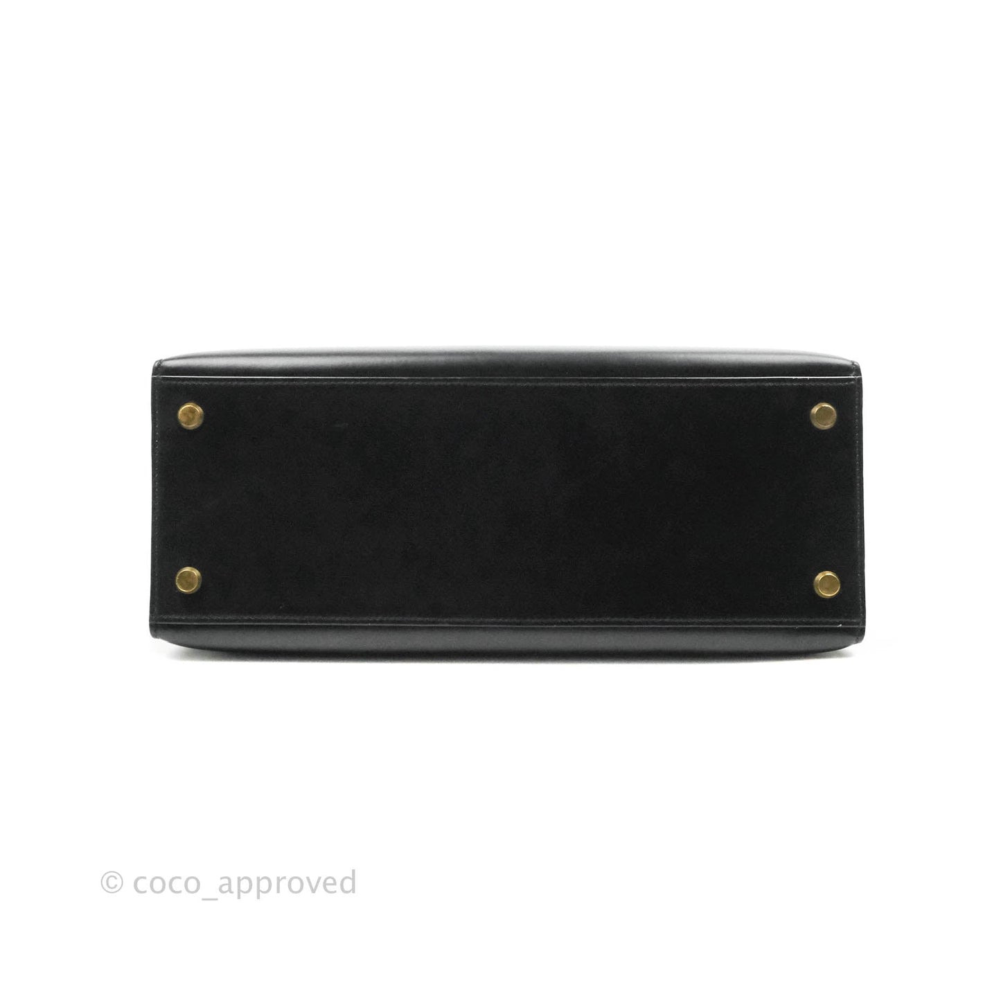 Hermès Kelly 28 Vintage Sellier Black Box Leather Gold Hardware