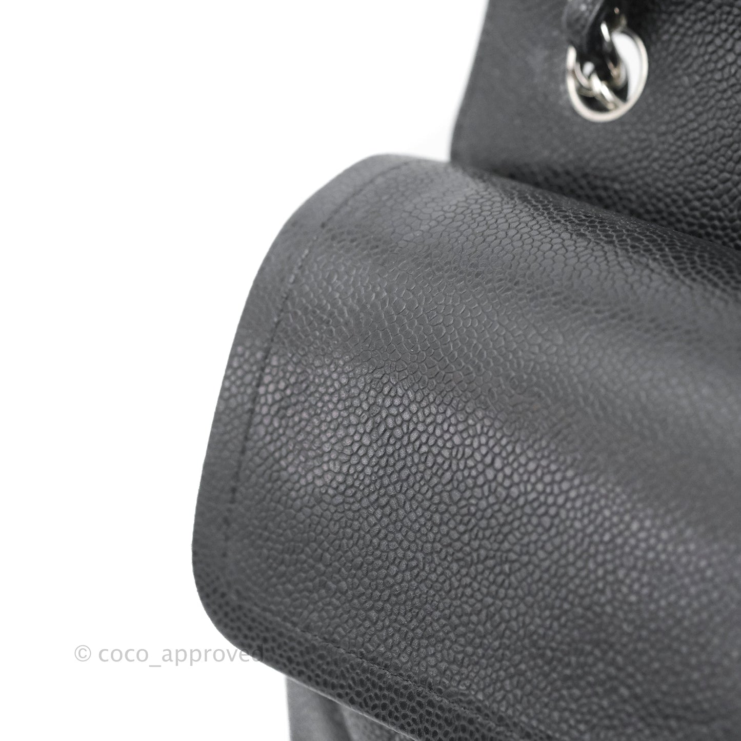 Chanel Jumbo Double Flap Black Caviar Silver Hardware⁣⁣