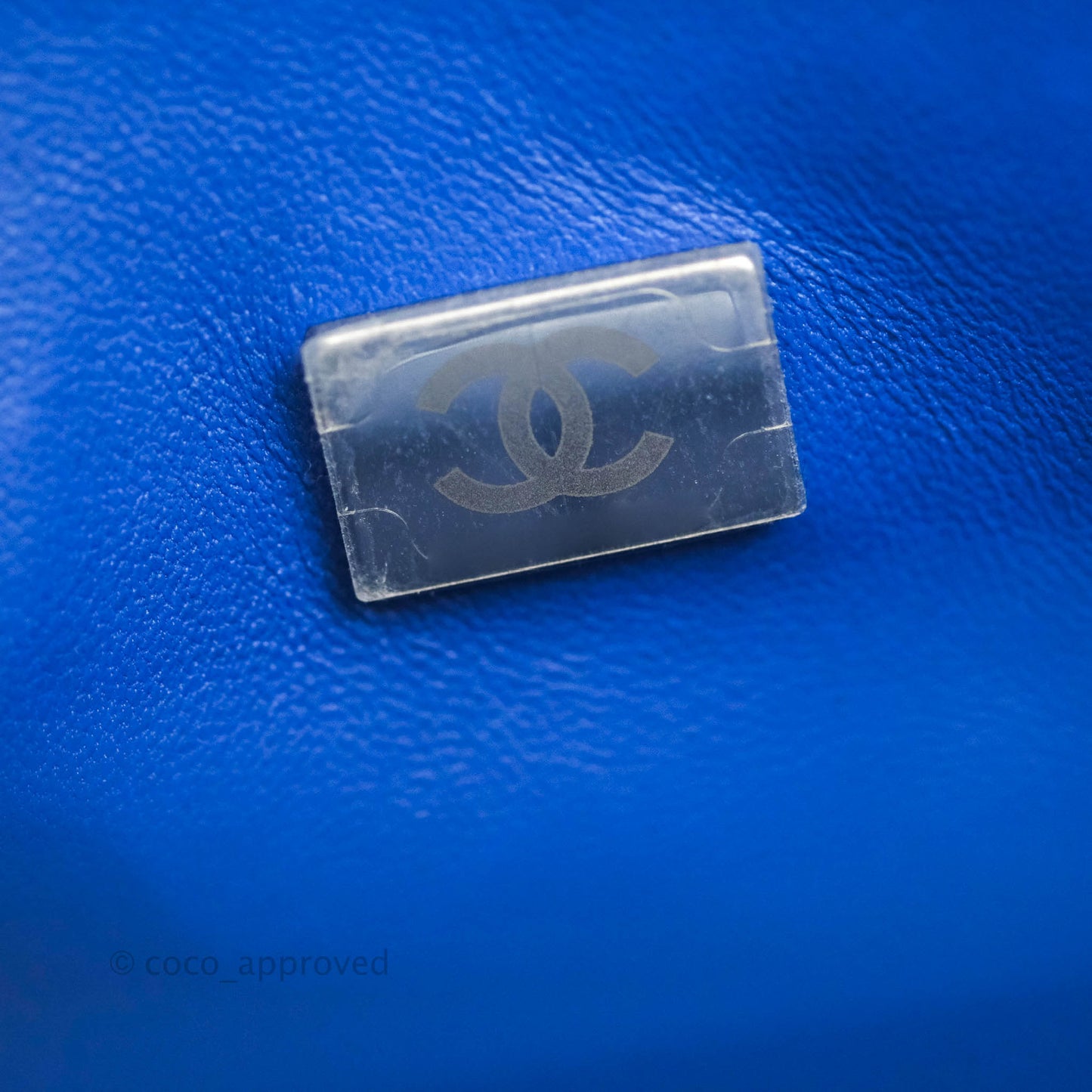 Chanel Small Classic Quilted Flap Blue Caviar Silver Hardware