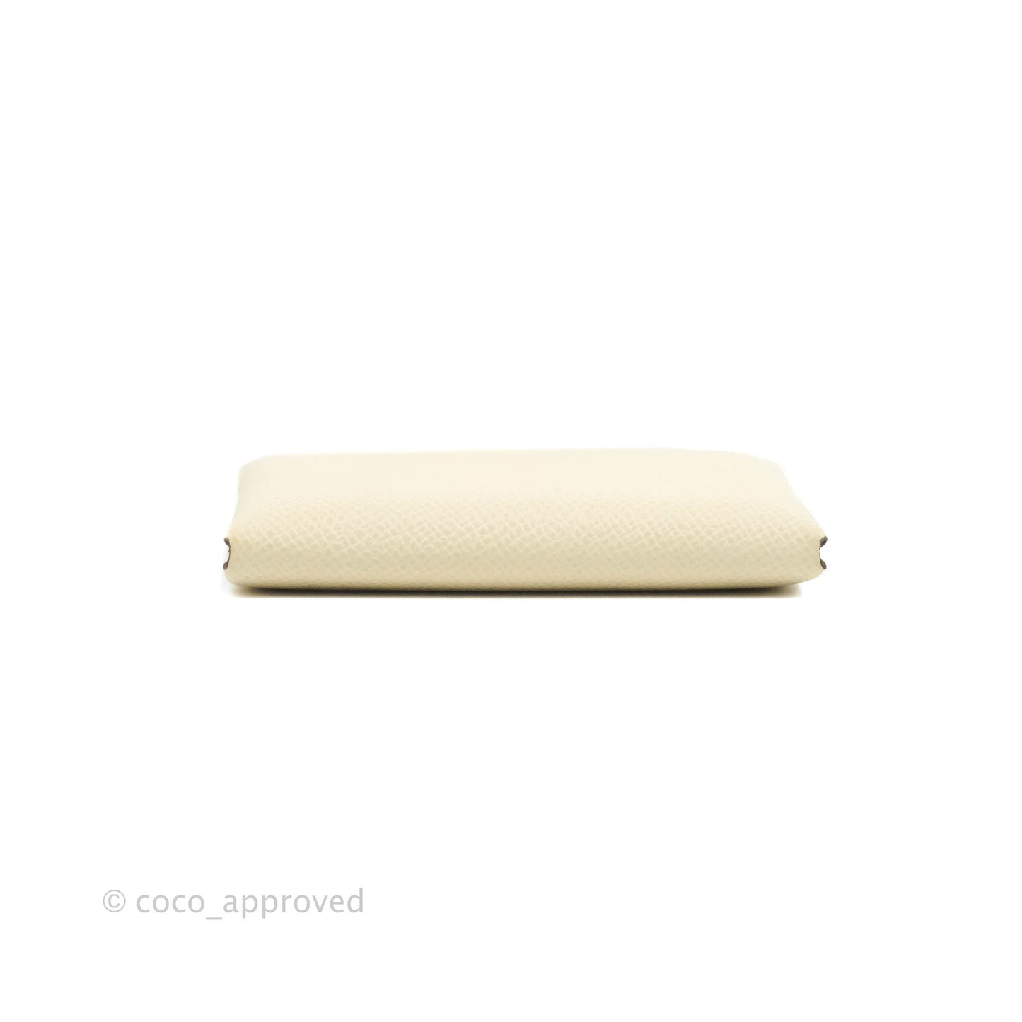 Hermès Calvi Duo Verso Card Case Nata/Jaune Poussin Epsom