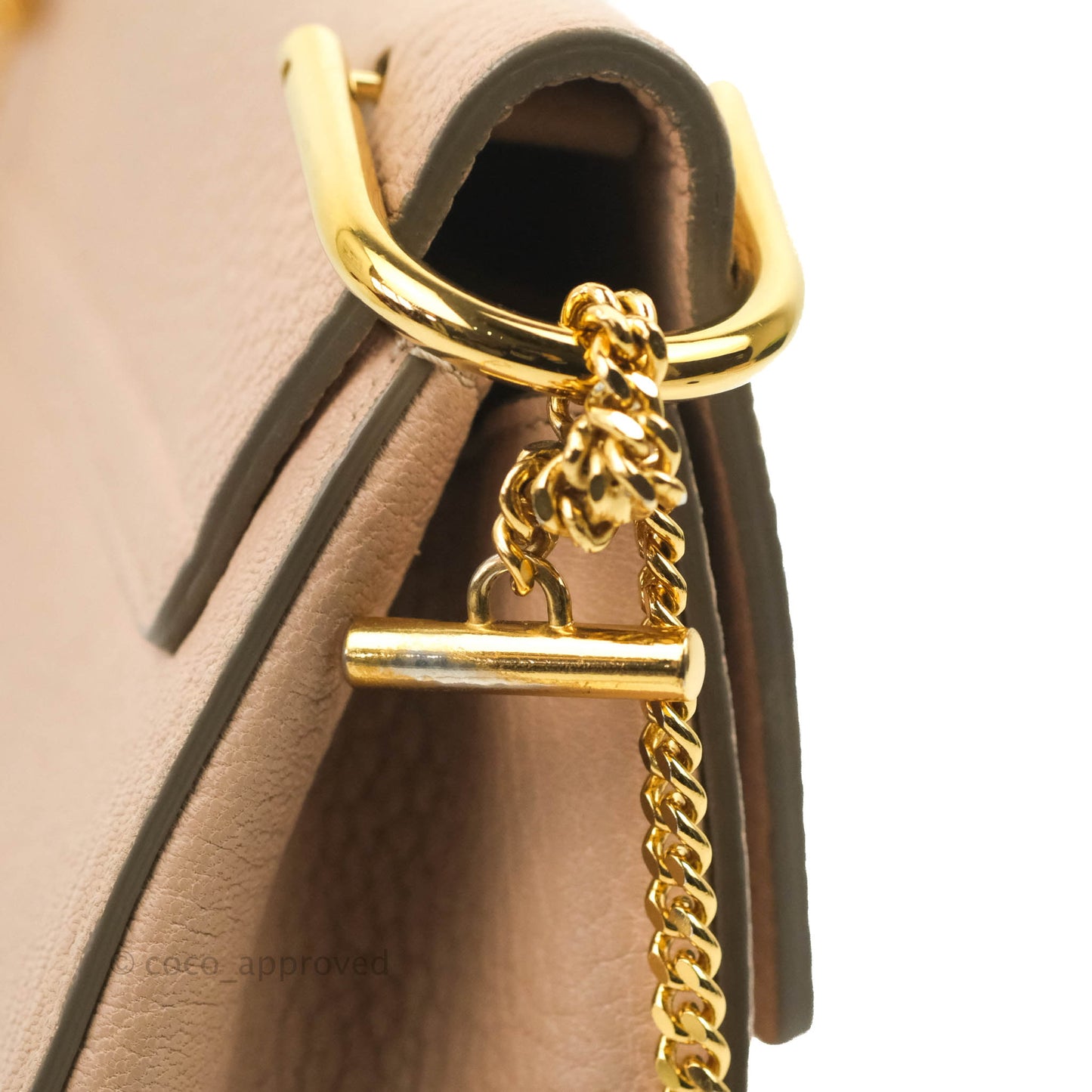 Chloe Drew Crossbody Bag Pink Grained Leather
