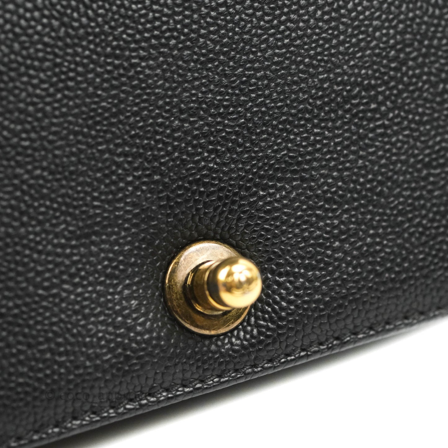 Chanel Quilted Small Boy Black Caviar Aged Gold Hardware