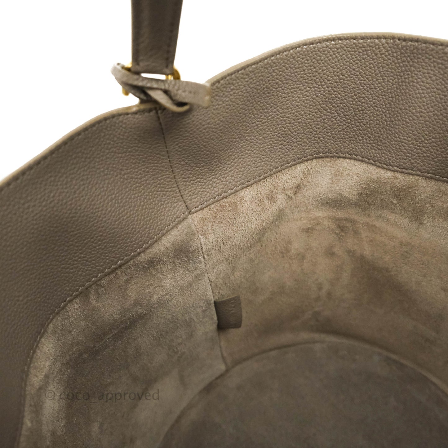Celine Bucket 16 Bag in Supple Grained Calfskin Pebble Gold Hardware