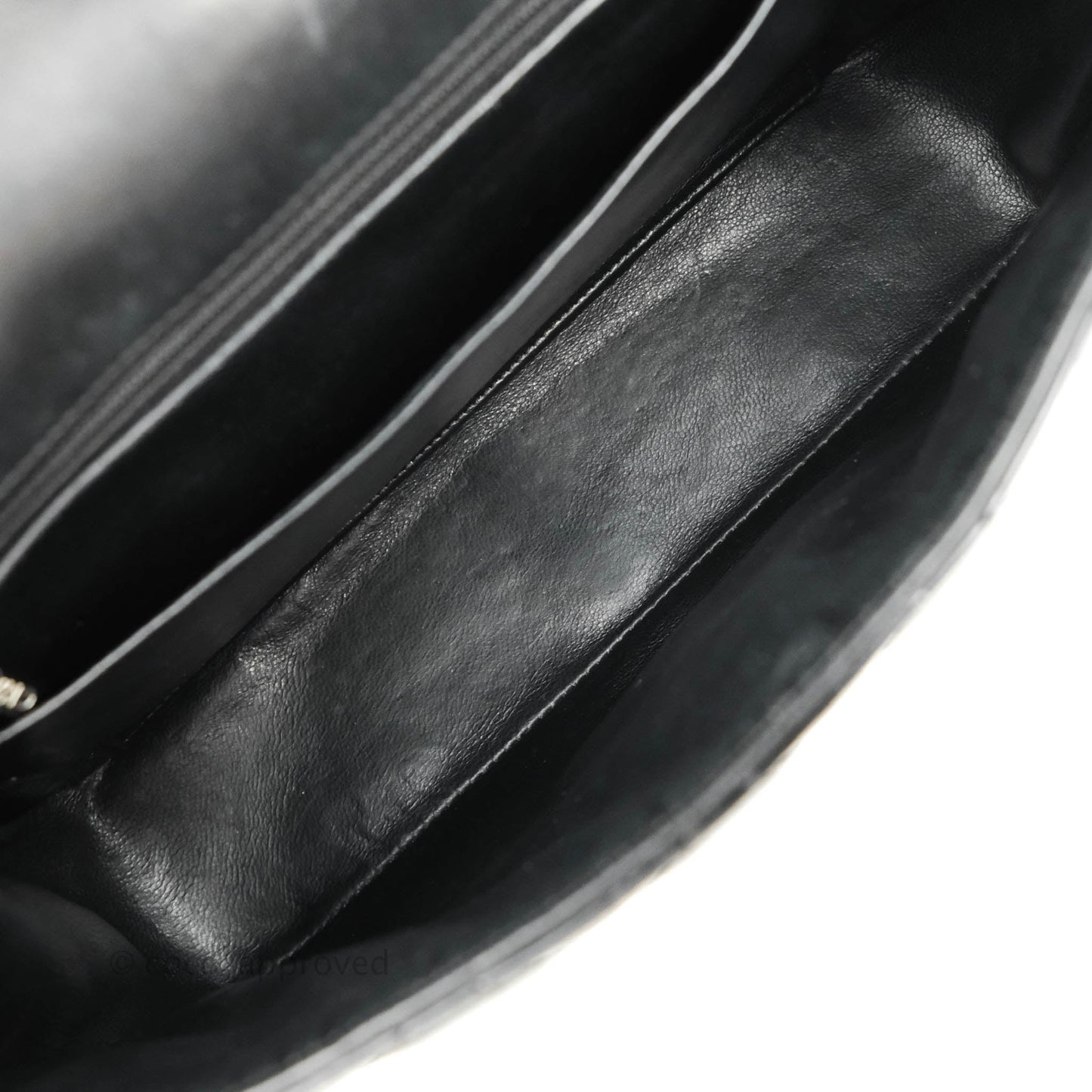 Chanel Jumbo Single Flap Black Patent Silver Hardware⁣⁣