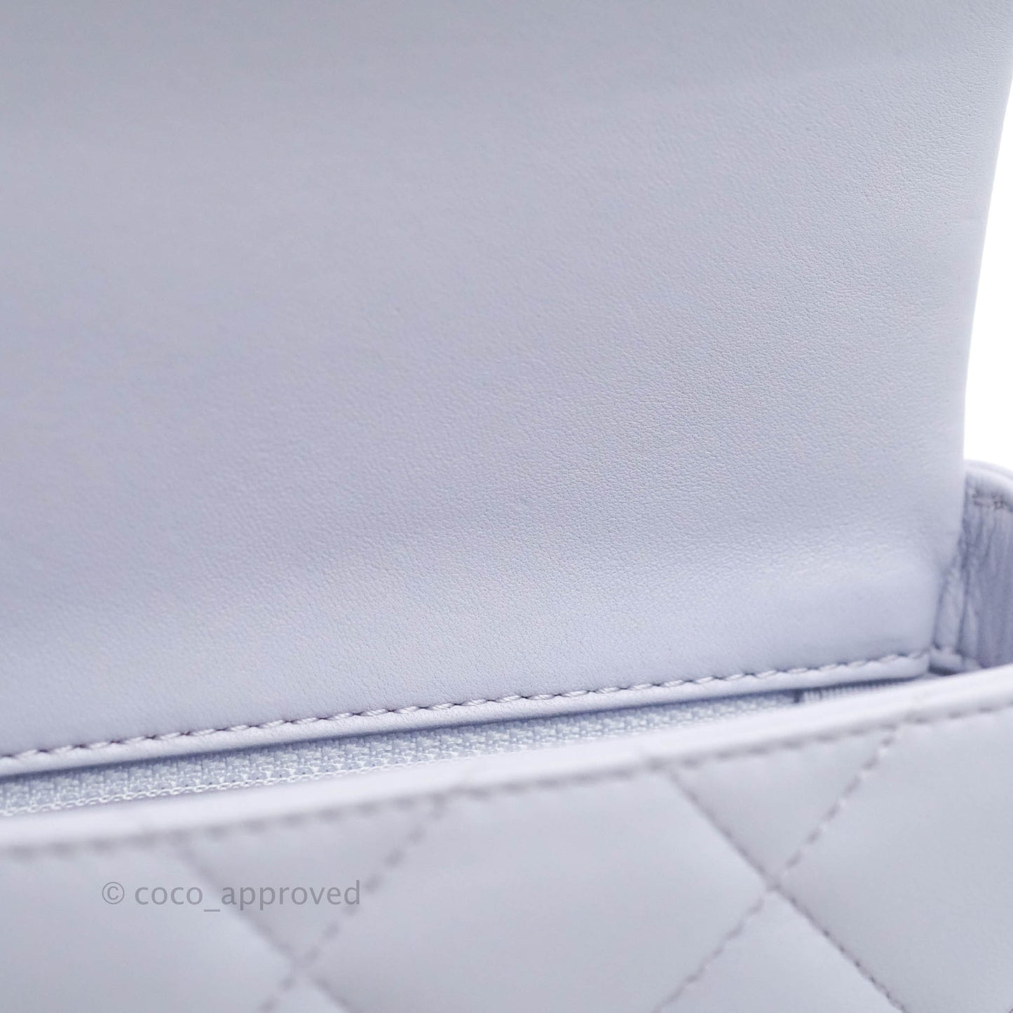 Chanel Quilted My Perfect Mini With Pearl Lilac Lambskin Silver Hardware