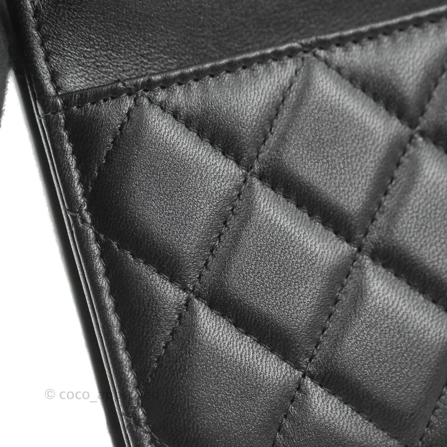 Chanel Quilted WOC Black Lambskin Gold Hardware