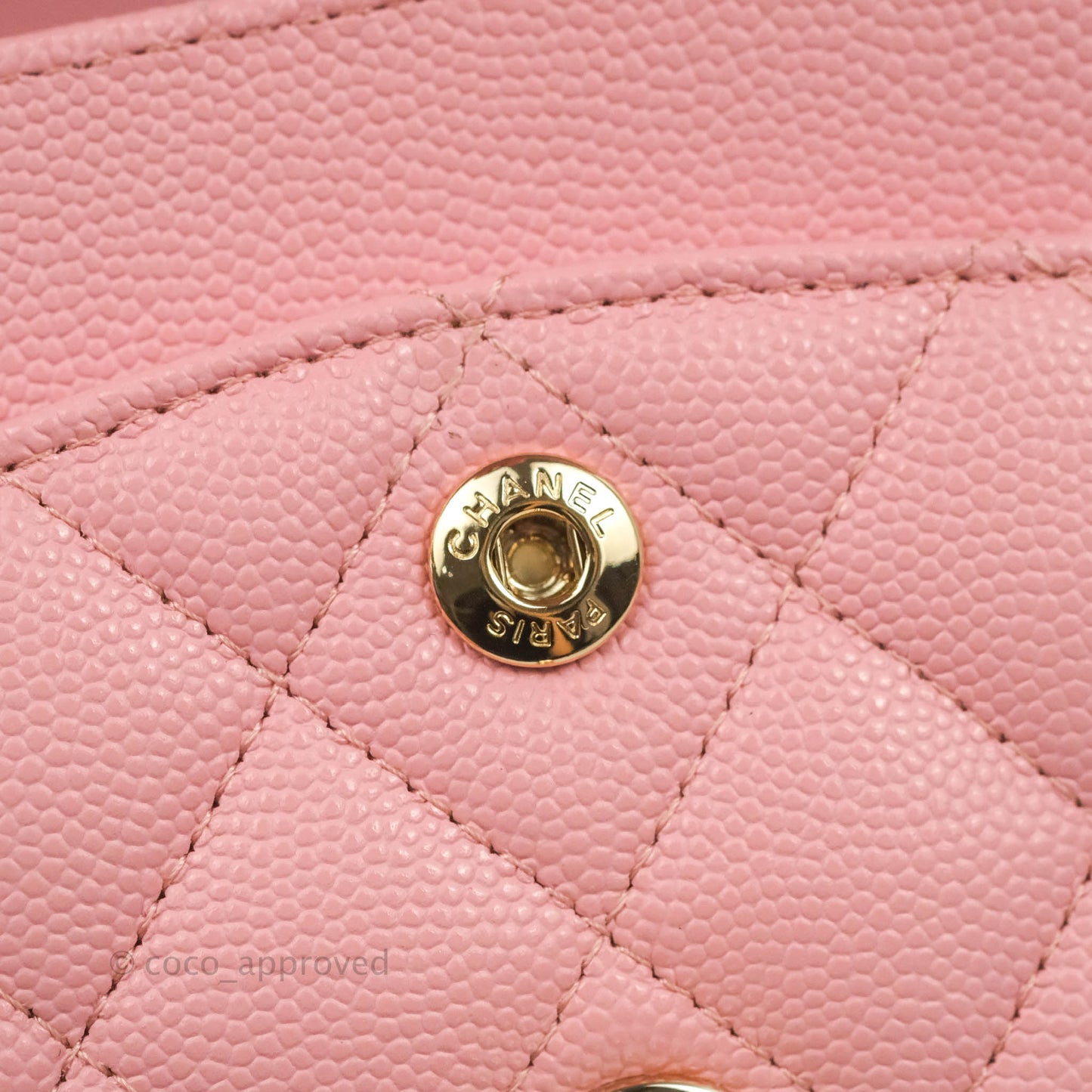 Chanel Classic Small S/M Flap Pink Caviar Gold Hardware 22C