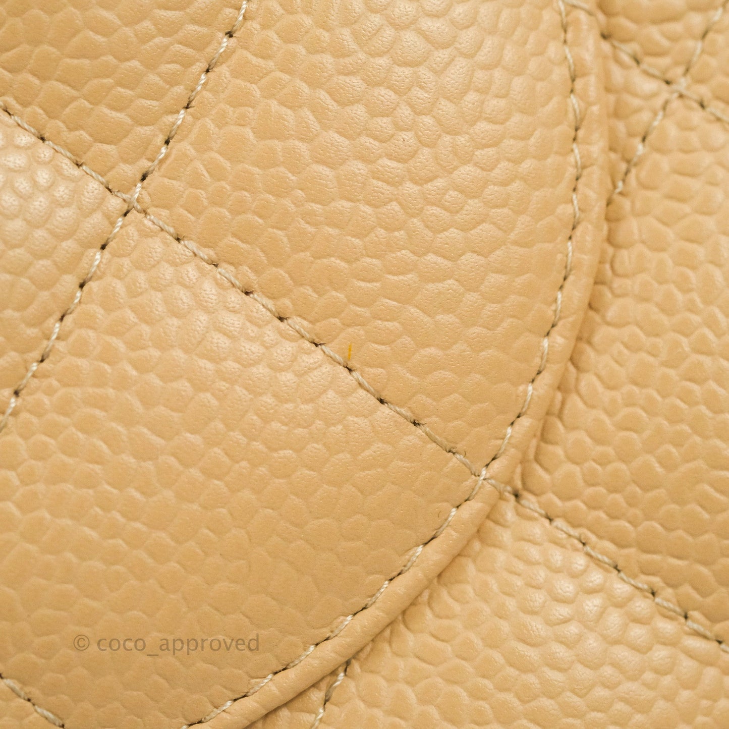 Chanel Jumbo Double Flap Beige Caviar Gold Hardware⁣⁣