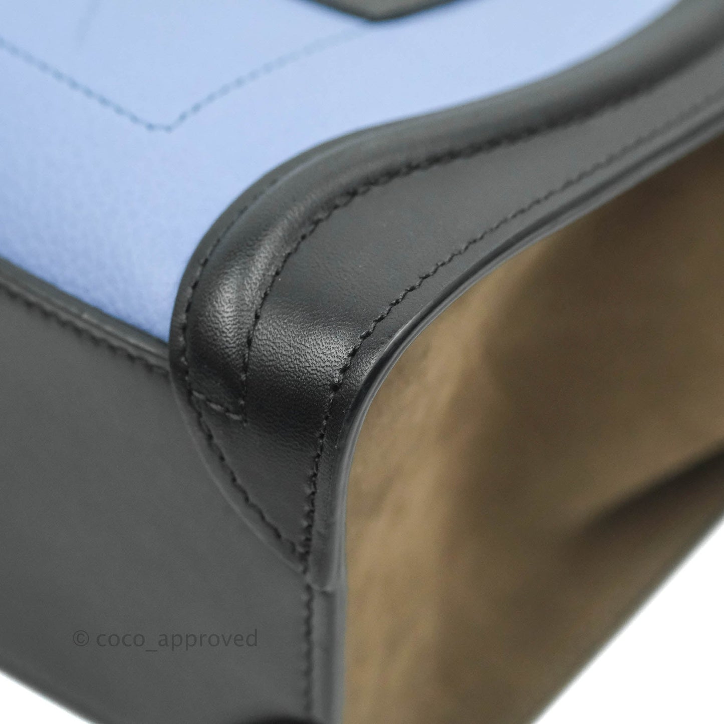 Celine Tri Color Blue/Khaki/Black Nano Luggage Tote