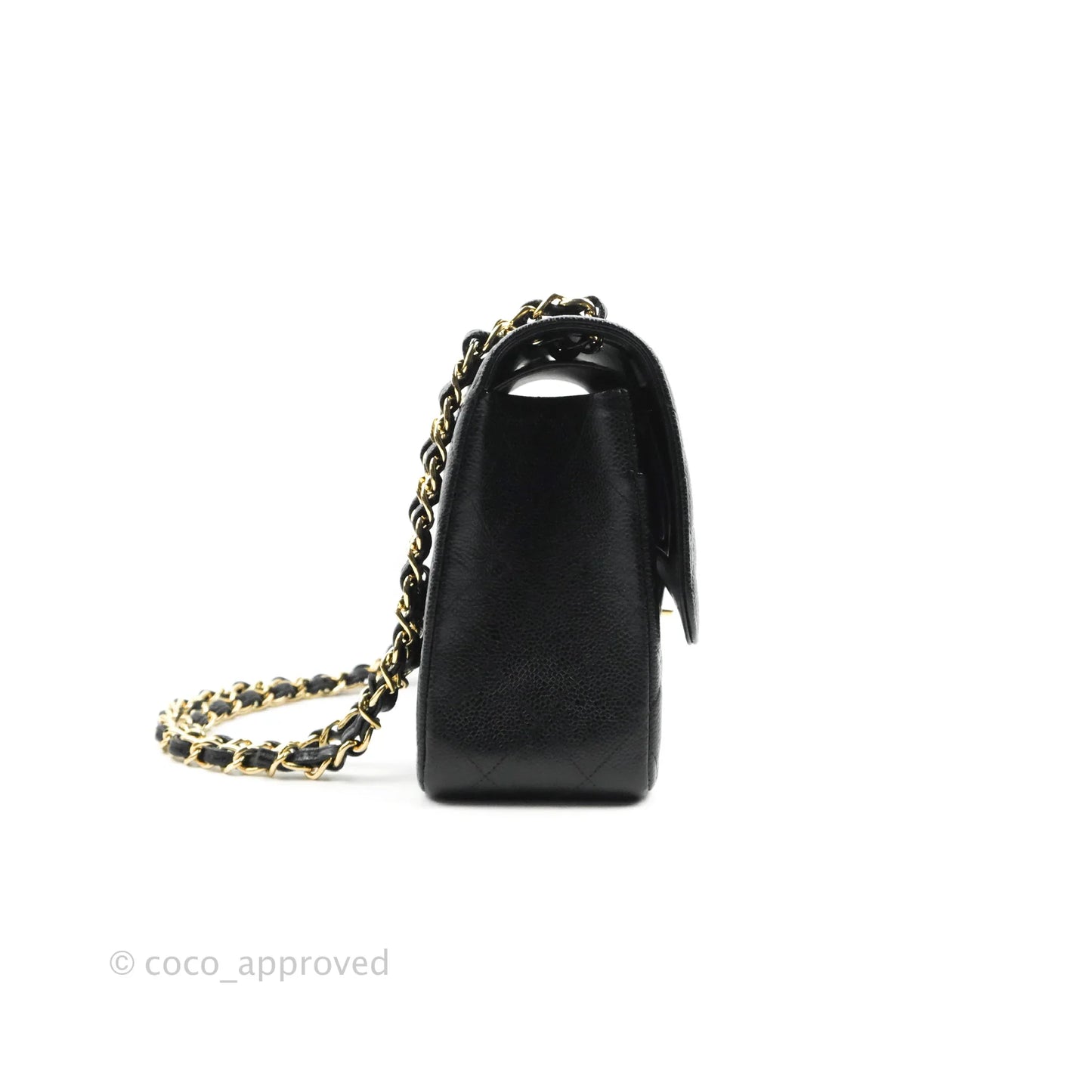 Chanel Jumbo Double Flap Black Caviar Gold Hardware