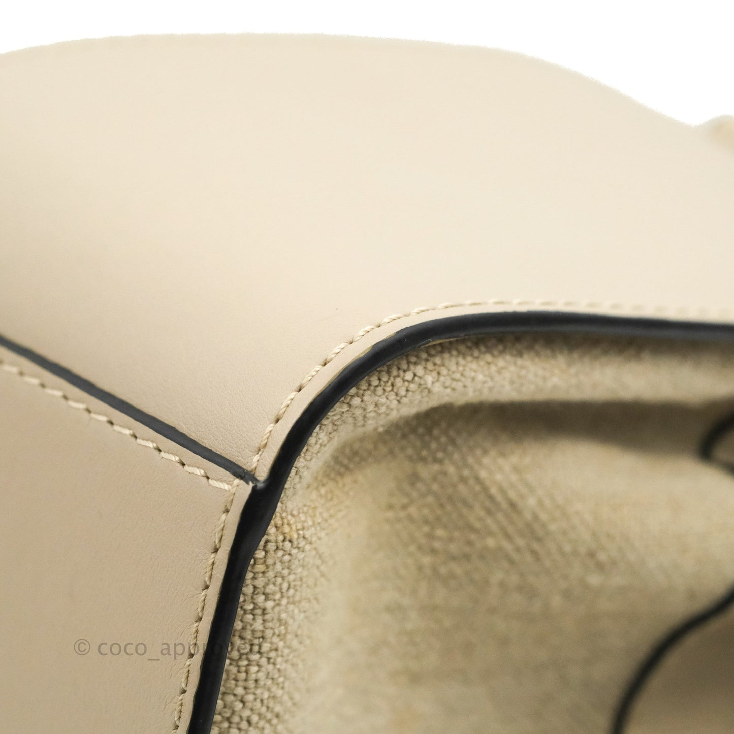 Loewe Mini Hammock Drawstring Taupe Calfskin
