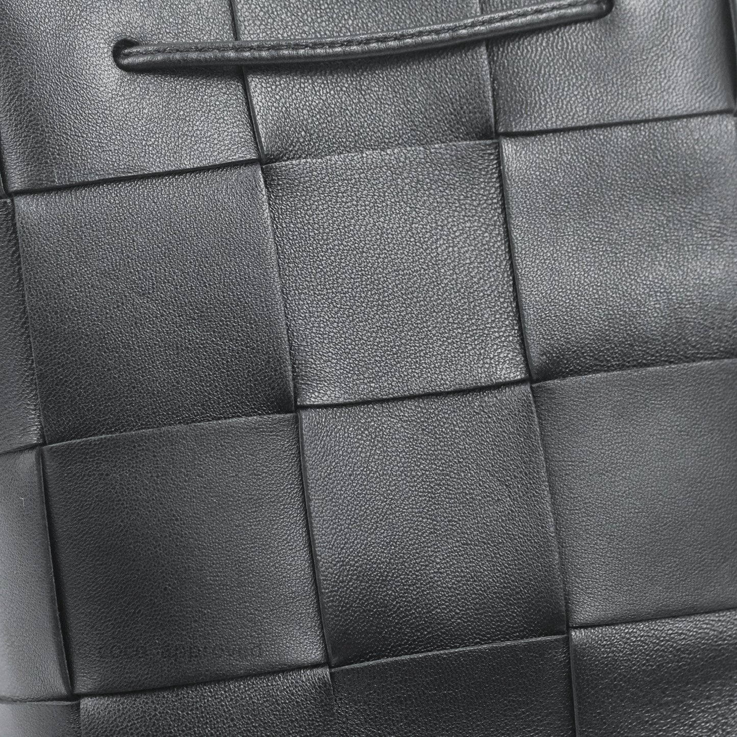 Bottega Veneta Small Cassette Bucket Bag Black Lambskin
