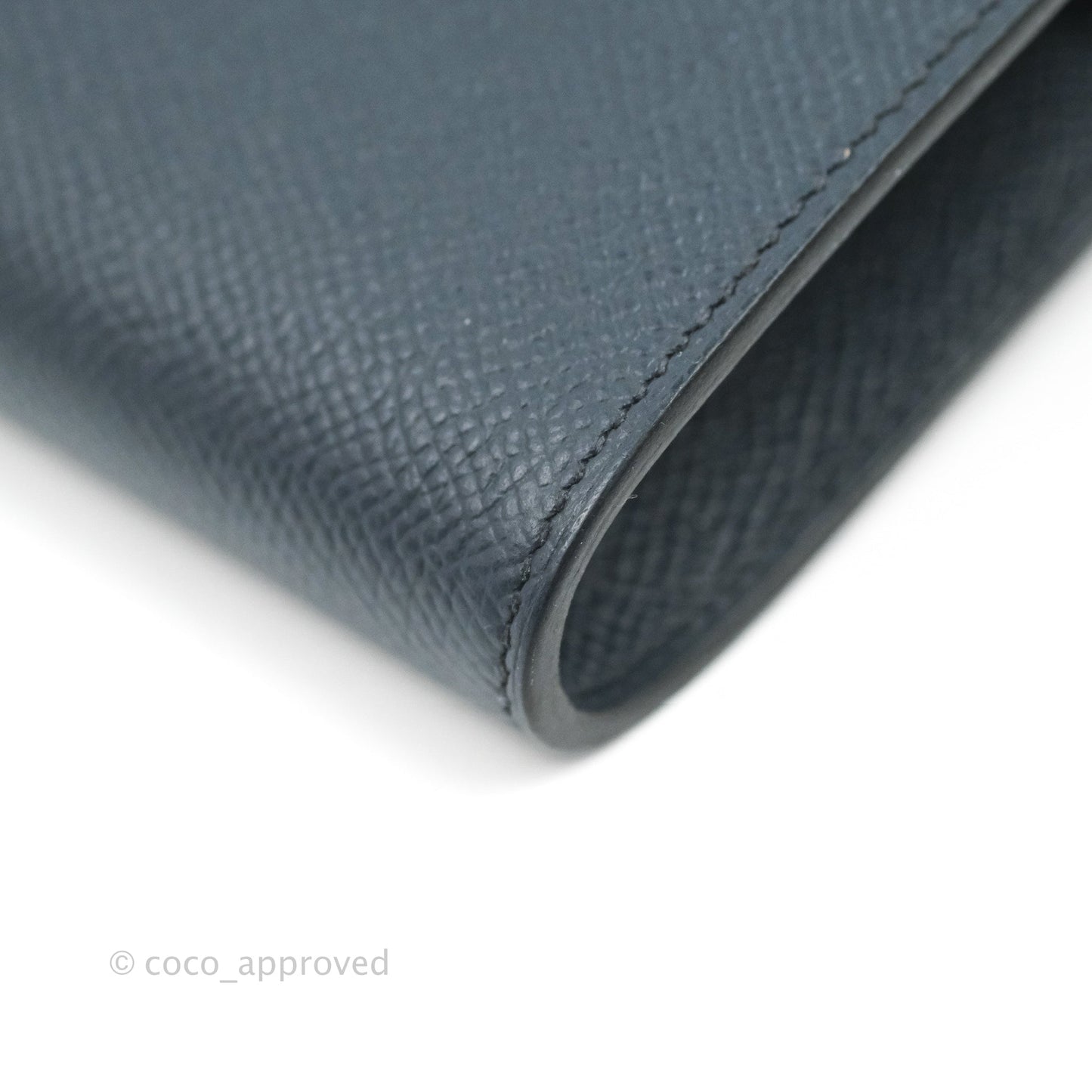 Hermès Epsom Kelly To Go Wallet Midnight Blue Palladium Hardware
