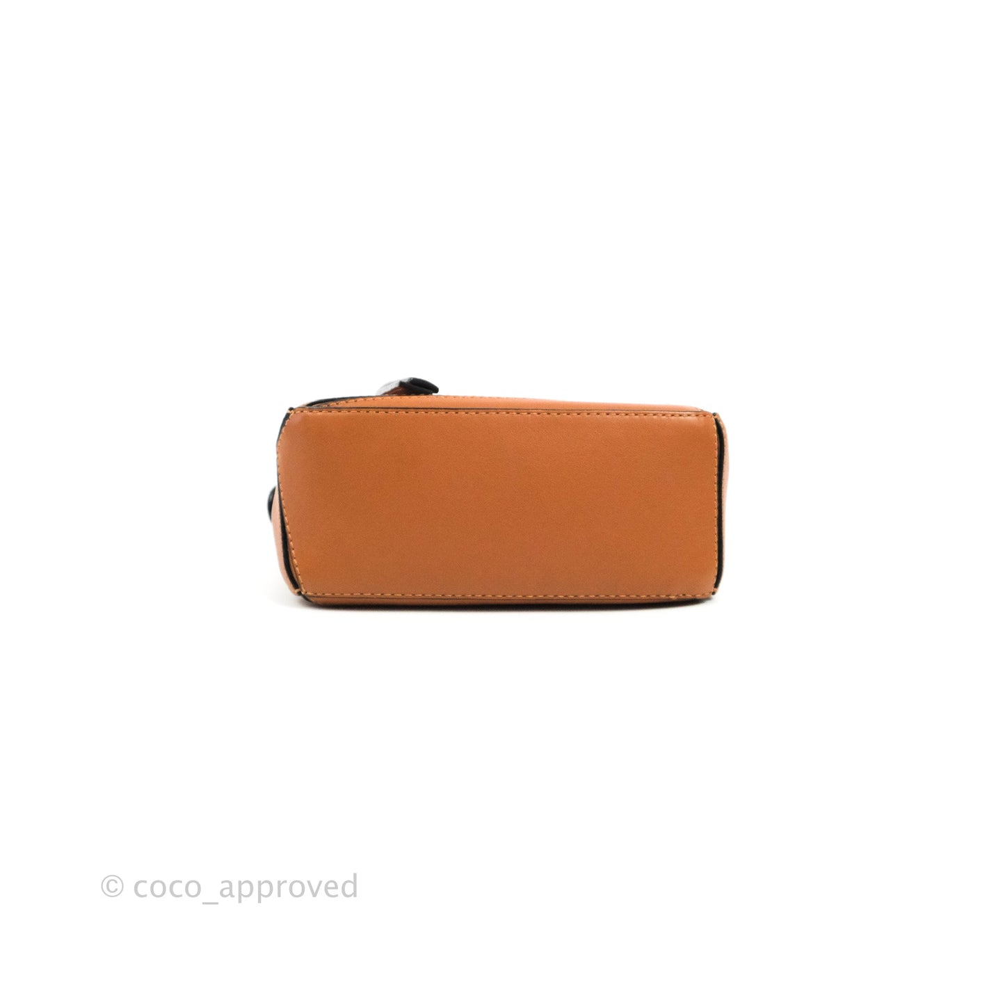Loewe Mini Puzzle Bag Tan Calfskin Palladium Hardware