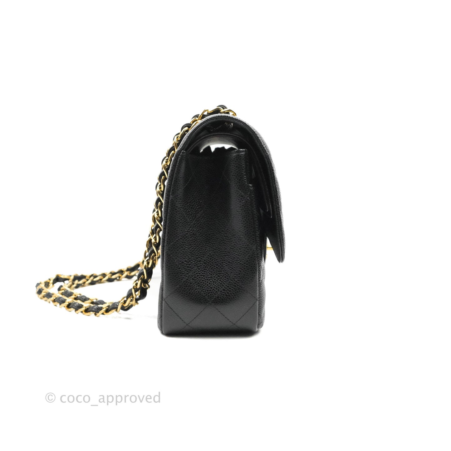 Chanel Jumbo Double Flap Black Caviar Gold Hardware⁣⁣