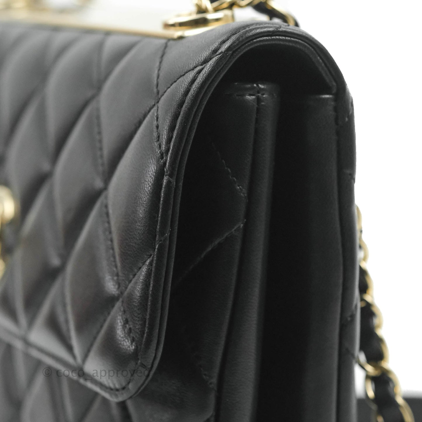 Chanel Trendy CC Flap Bag Black Lambskin Gold Hardware