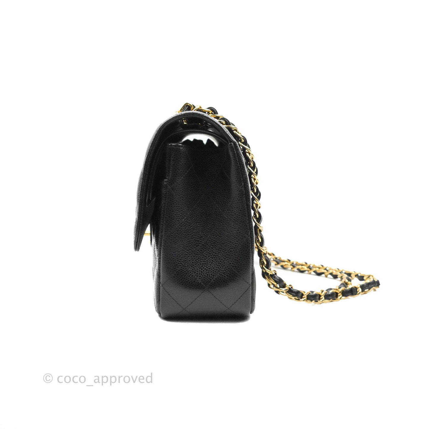 Chanel Jumbo Double Flap Black Caviar Gold Hardware⁣⁣