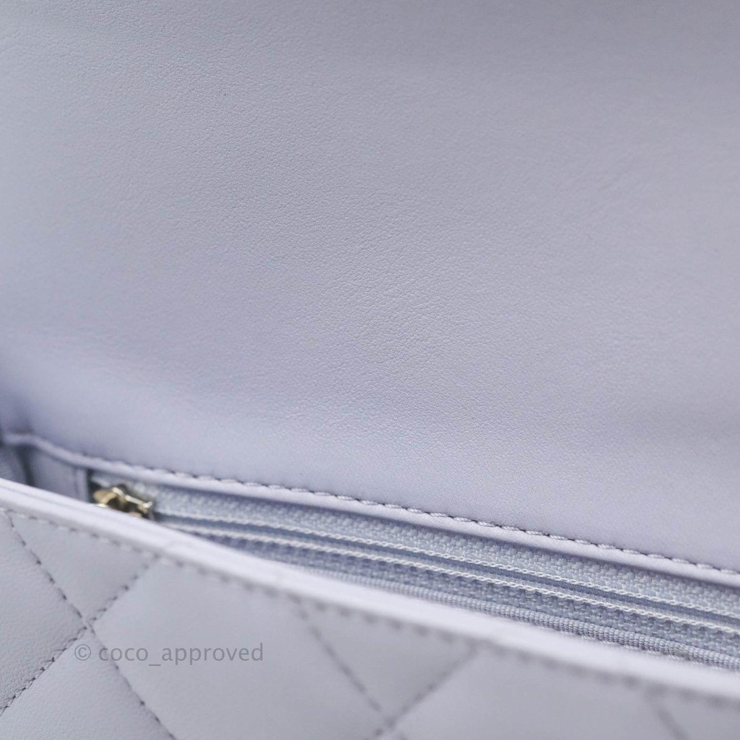 Chanel Quilted My Perfect Mini With Pearl Lilac Lambskin Silver Hardware