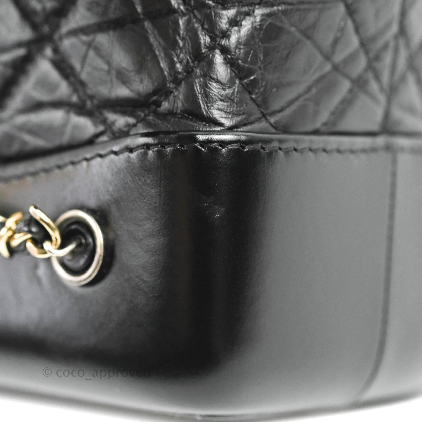 Chanel Small Gabrielle Backpack Black Aged Calfskin