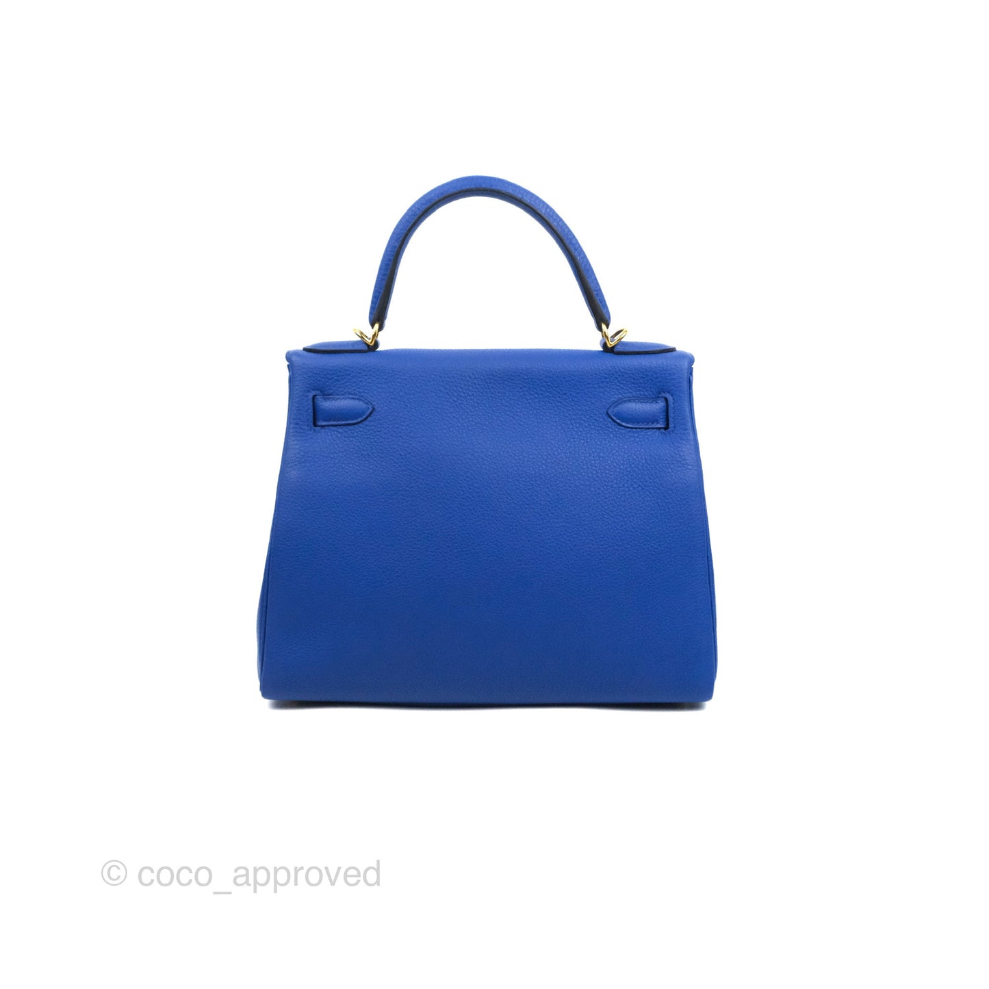 Hermès Kelly Retourne 28 Bleu Royal Togo Gold Hardware