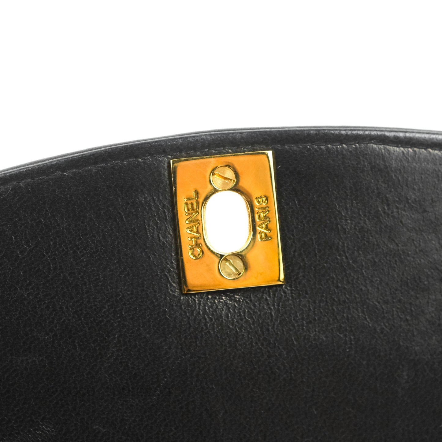 Chanel Vintage Small Quilted Classic Diana Flap Bag Black Lambskin 24K Gold Hardware