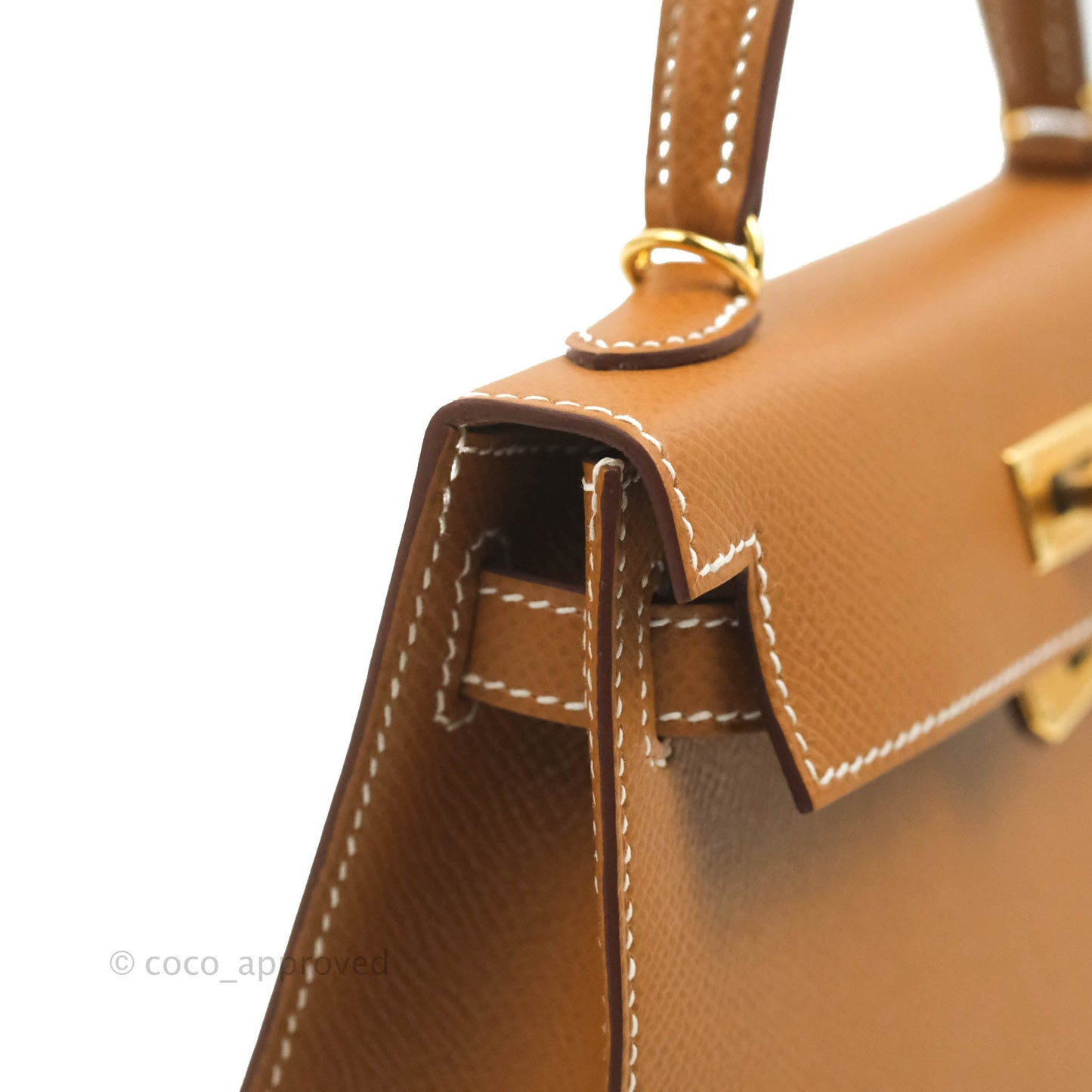 Hermès Mini Kelly II Gold Epsom Gold Hardware