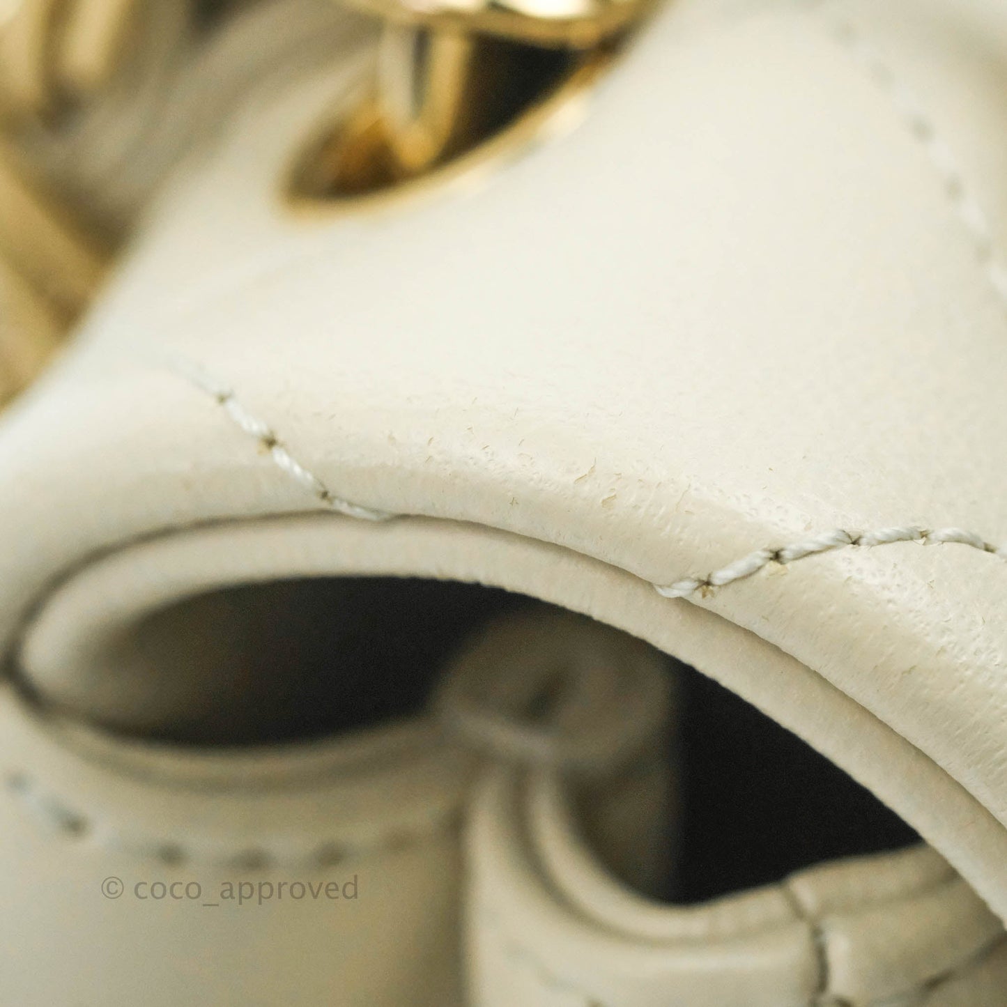 Chanel Flat Quilted Flap Bag Lambskin & Gold-Tone Ivory