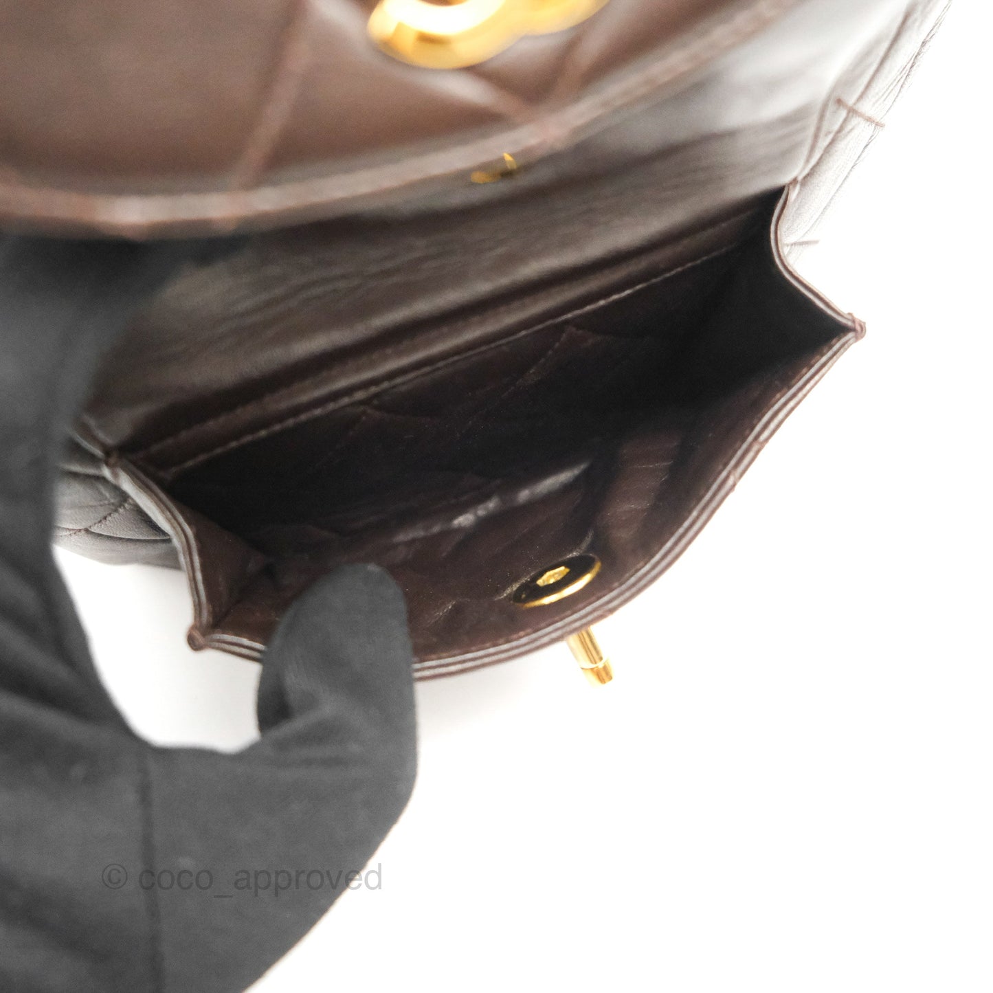 Chanel Vintage CC Duma Backpack Brown Lambskin 24K Gold Hardware