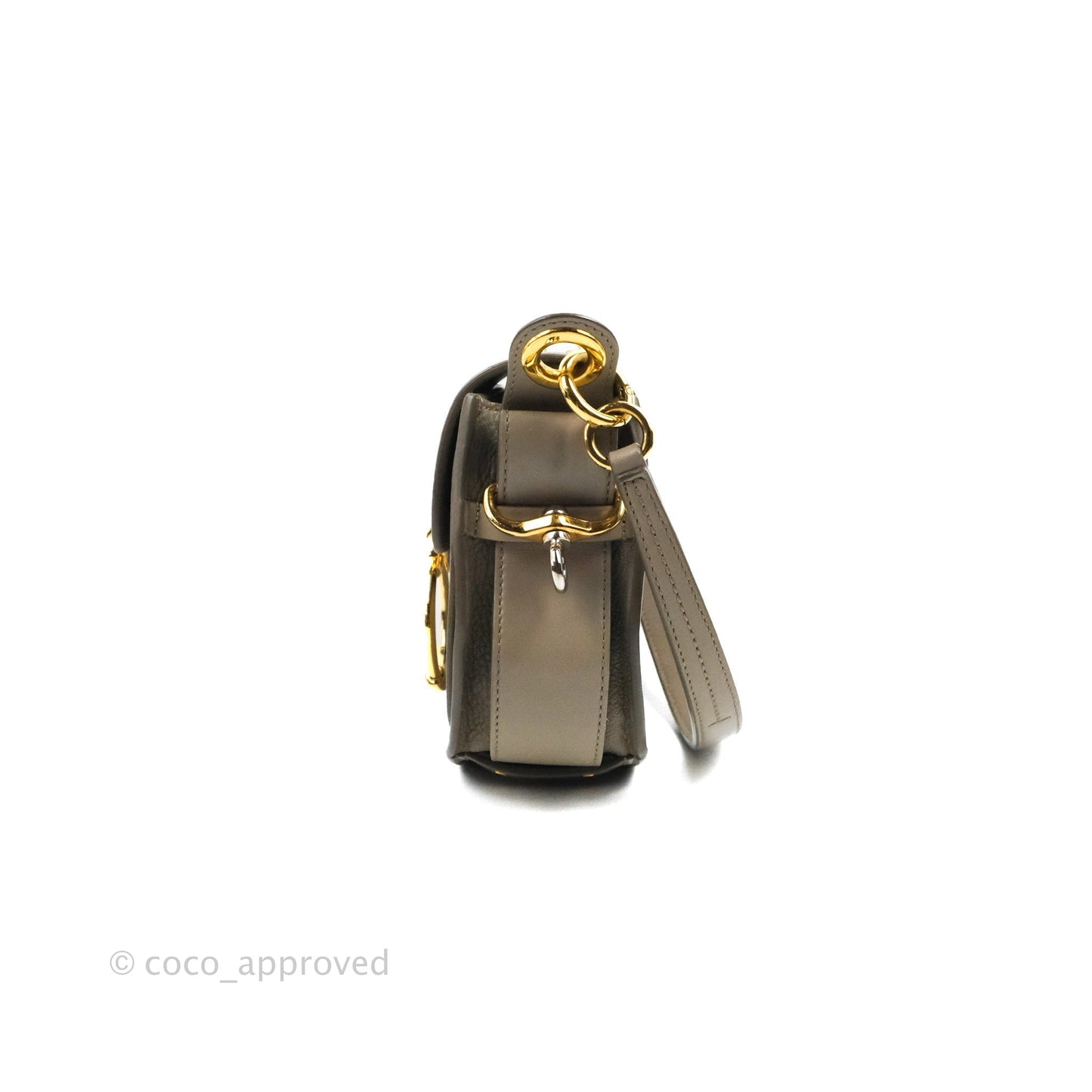 Chloé Small Tess Bag Motty Grey Grained Calfskin