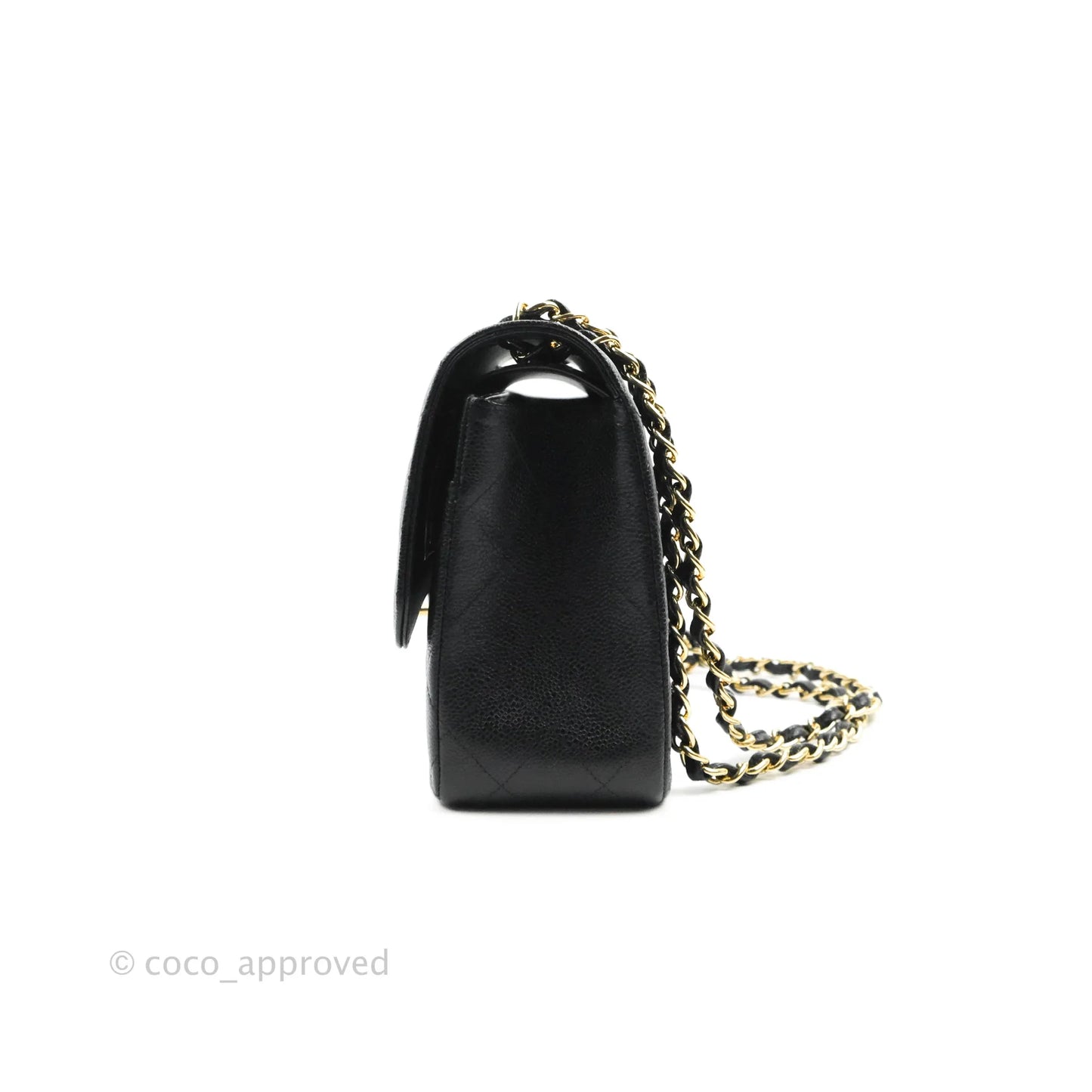 Chanel Jumbo Double Flap Black Caviar Gold Hardware