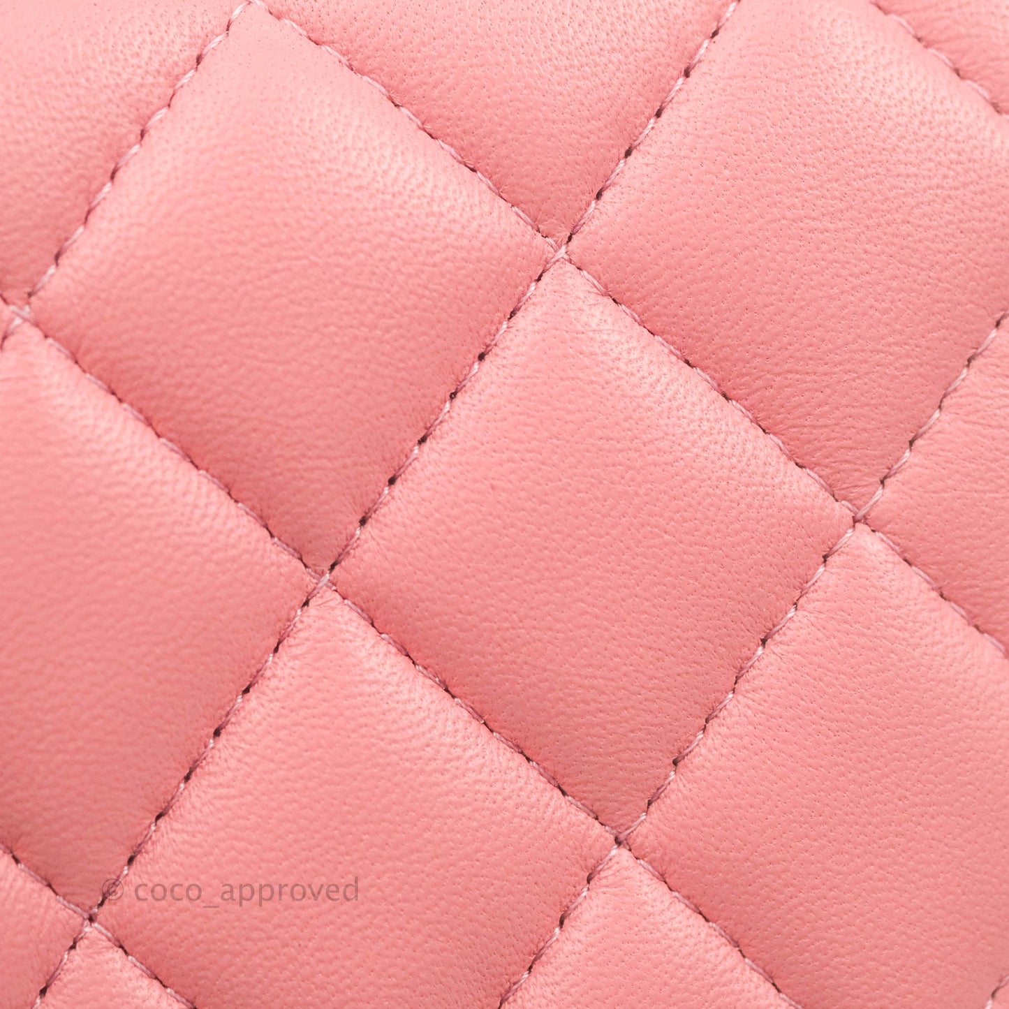 Chanel Mini Square Pink Lambskin Aged Gold Hardware