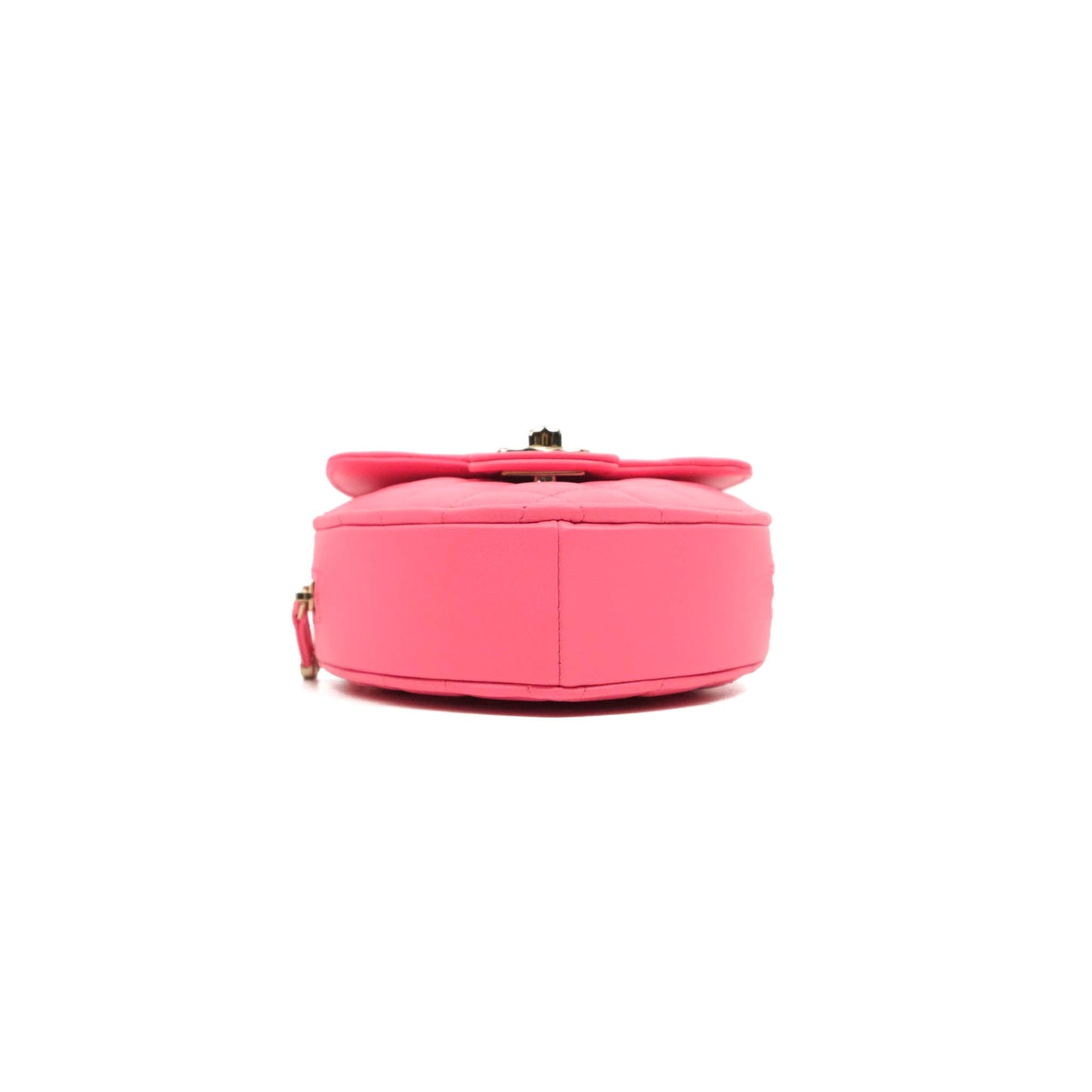 Chanel Small Heart Bag Pink Lambskin Gold Hardware 22S