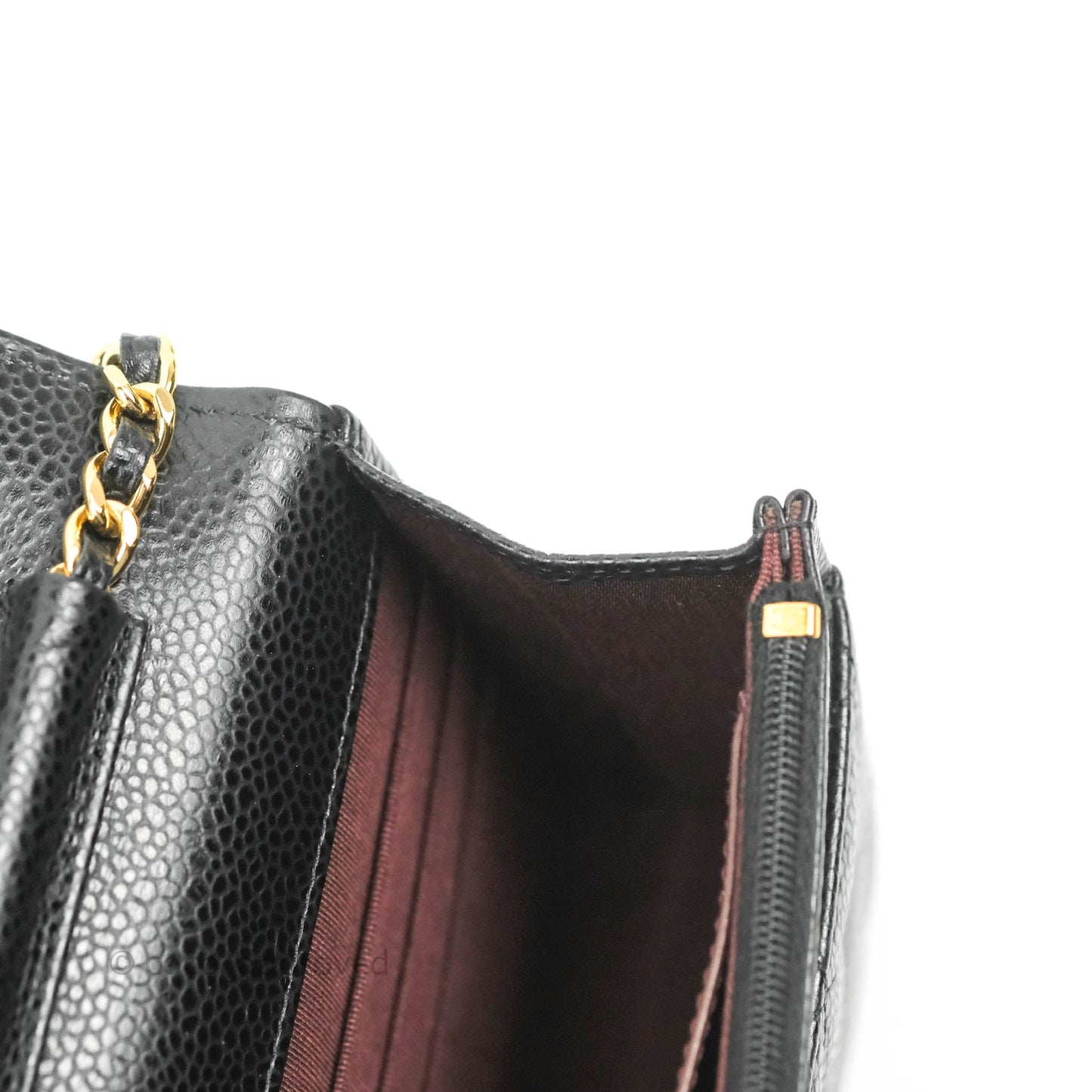 Chanel Quilted Classic WOC Black Caviar Gold Hardware
