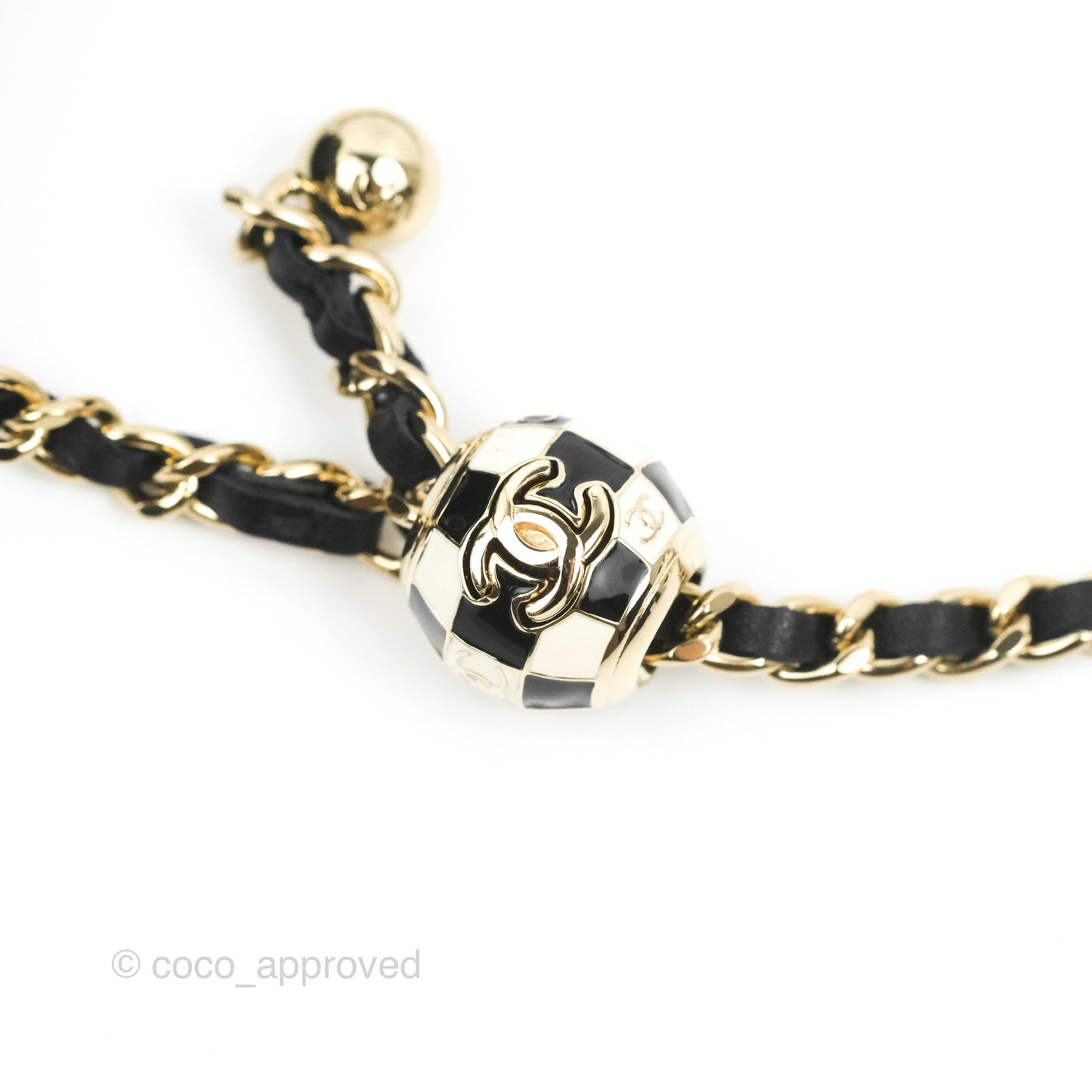 Chanel Mini Ball Crush Vanity With Chain Black Lambskin Gold Hardware