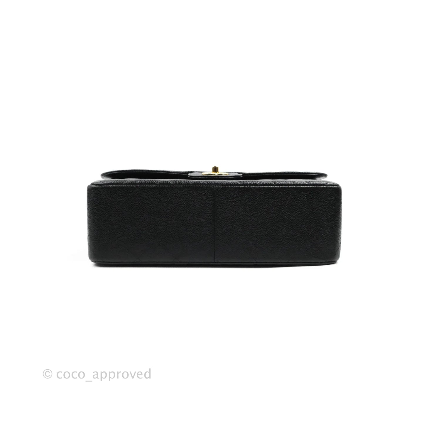 Chanel Jumbo Double Flap Black Caviar Gold Hardware
