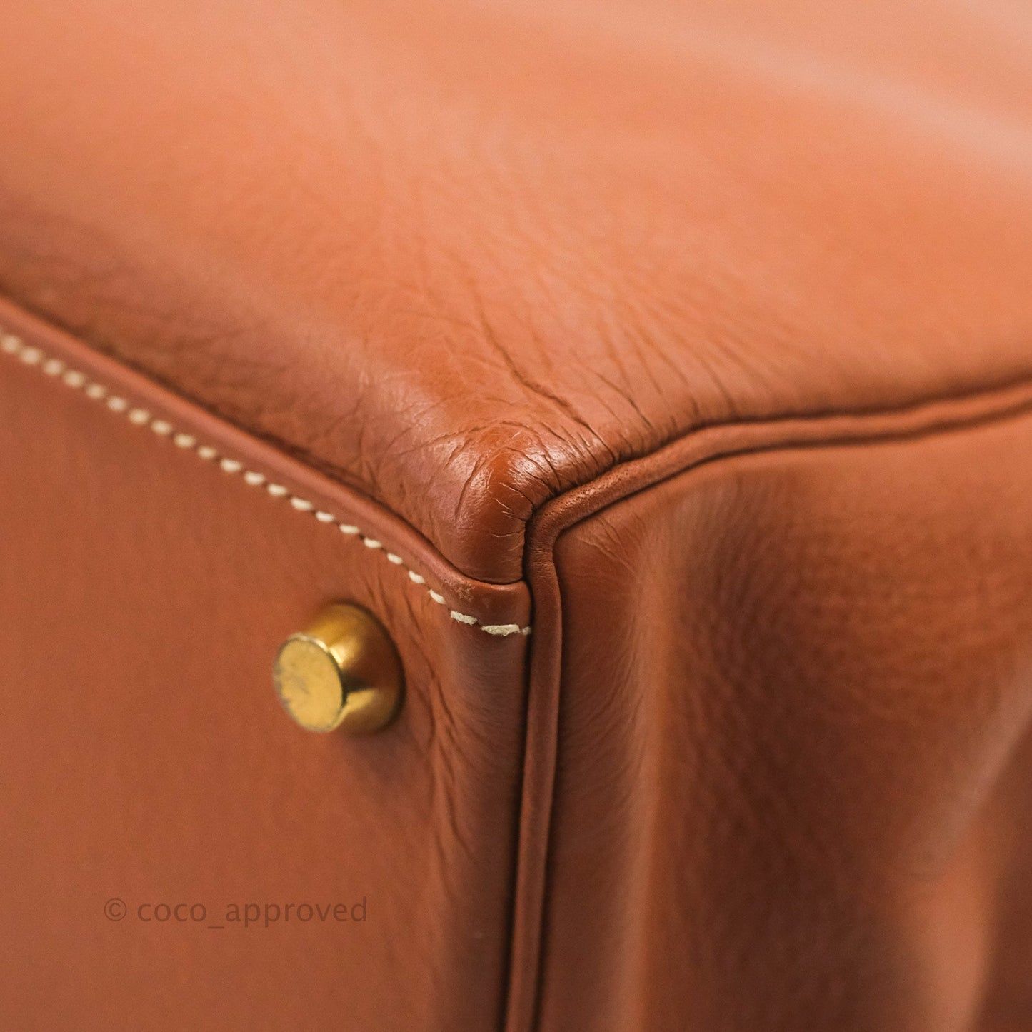 Hermès Kelly 32 Retourne Gold Clemence Gold Hardware